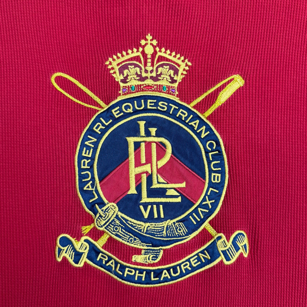 (W) Lauren Ralph Lauren Quarter Zip Sweater Red