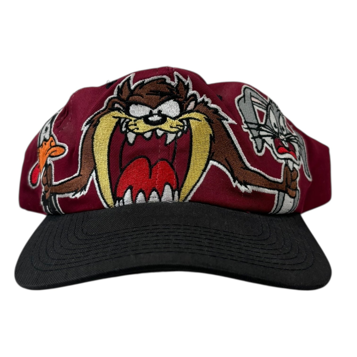 Vintage Looney Tunes Taz SnapBack Hat Maroon
