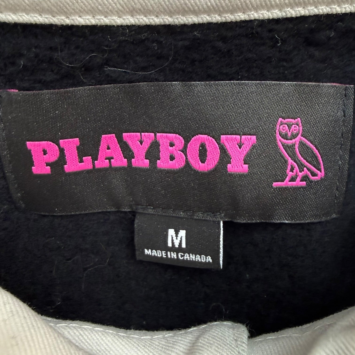Octobers Very Own X Playboy Button Up L/S Polo Black