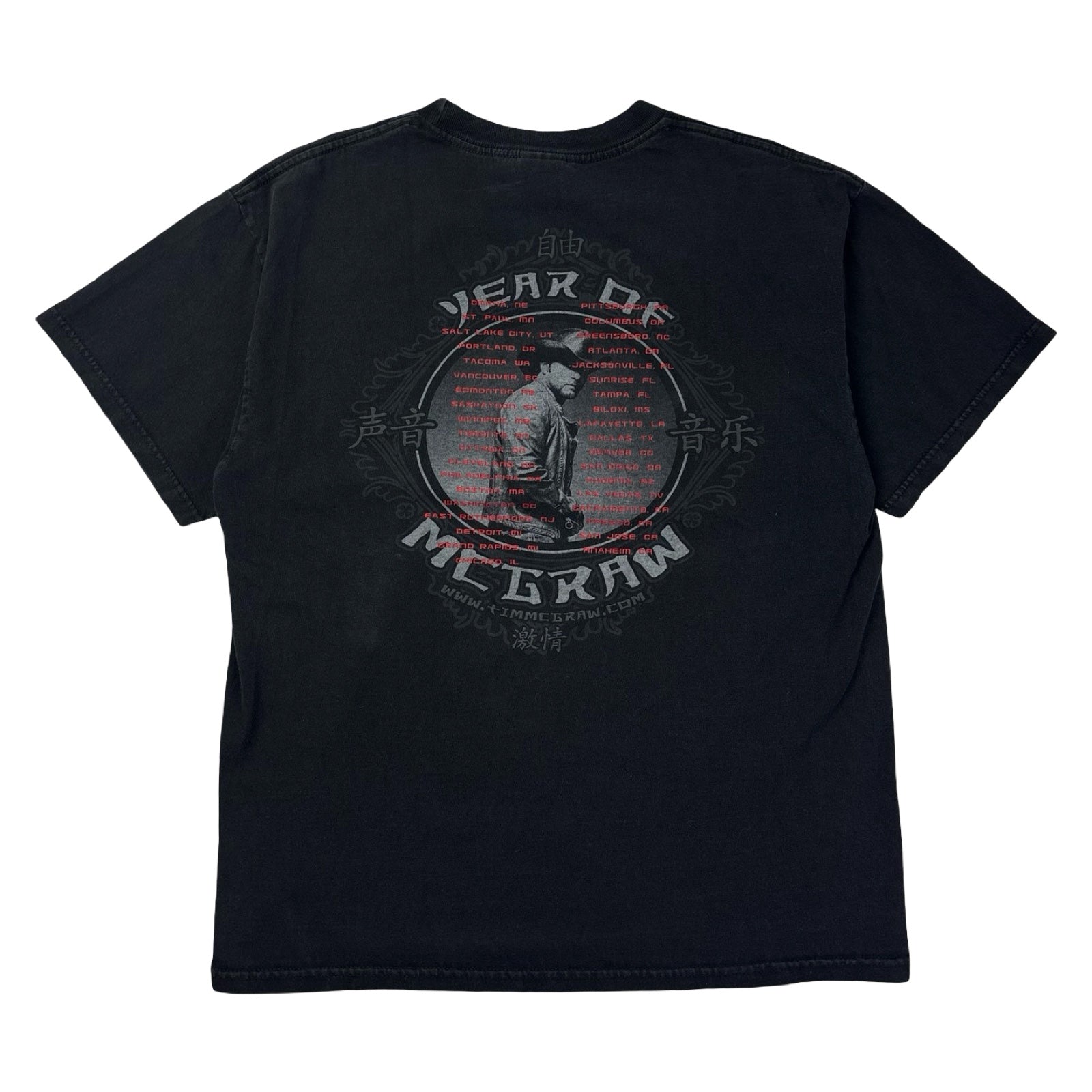 Vintage Tim McGraw Year Of McGraw Tour T-Shirt Black