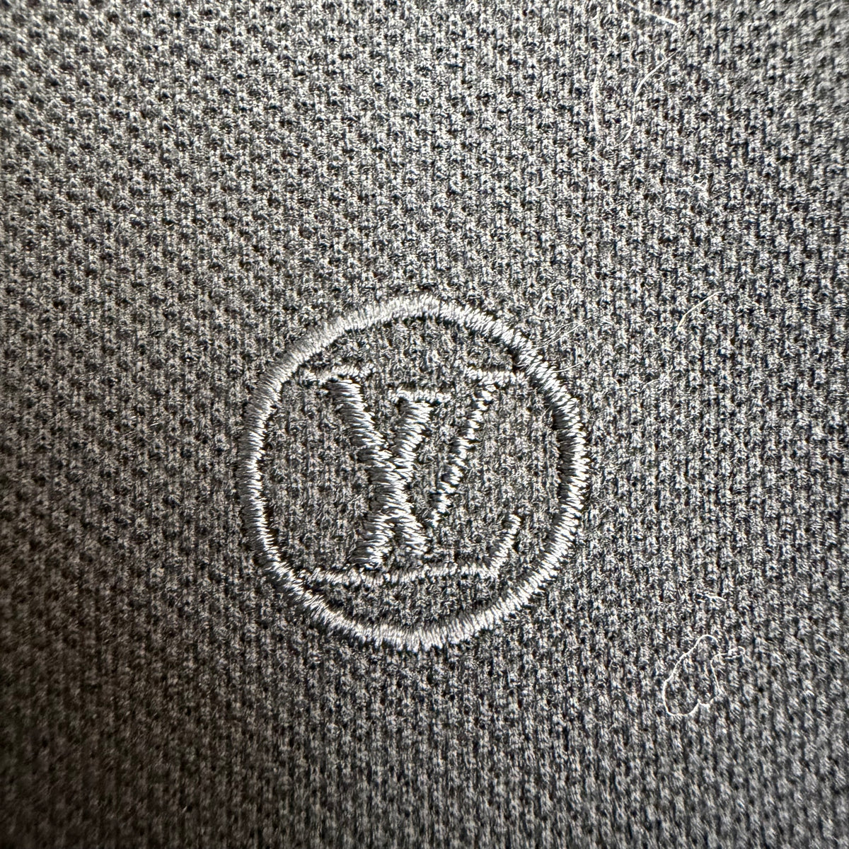 Louis Vuitton Embroidered Polo Black