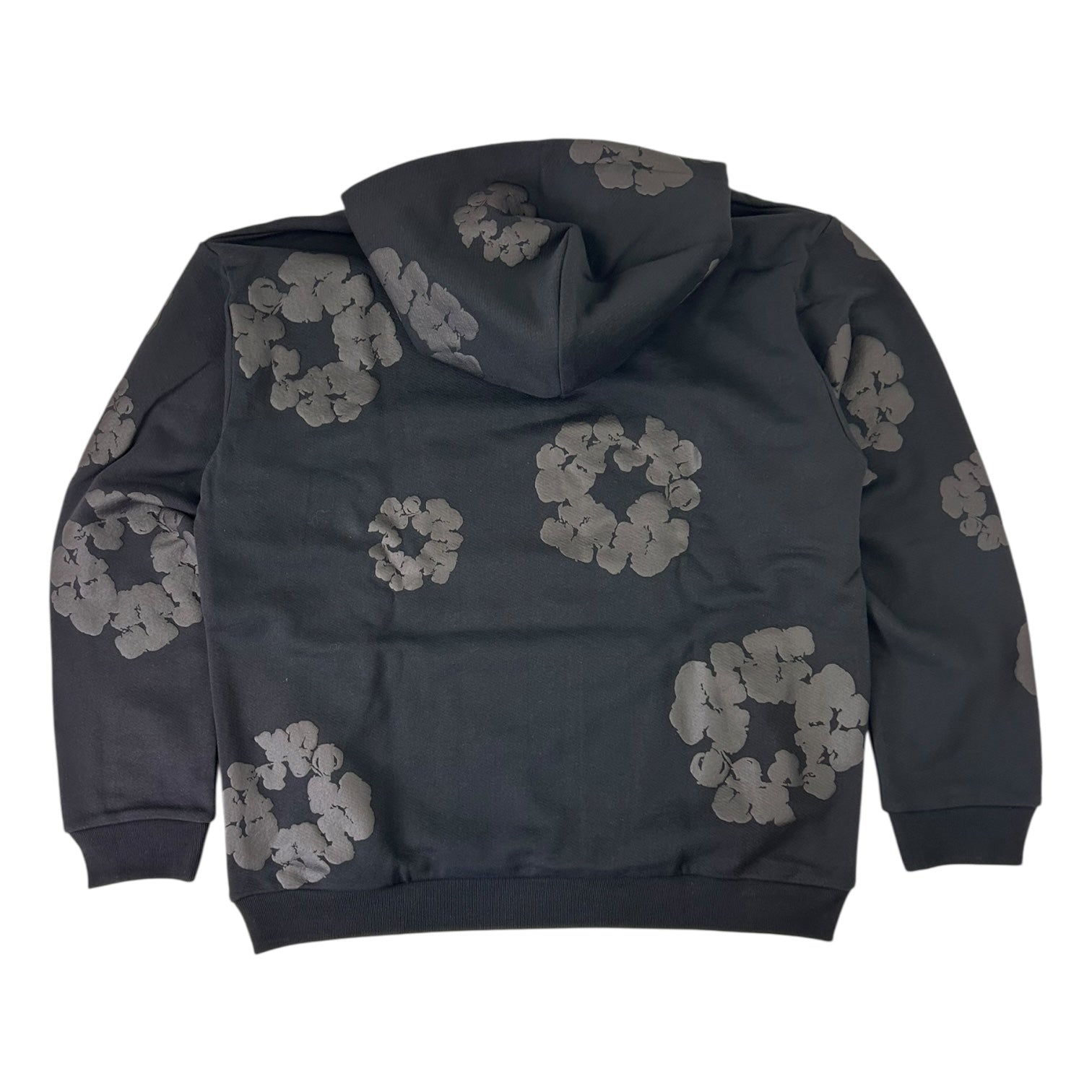 Denim Tears The Cotton Wreath Hoodie Black Monochrome