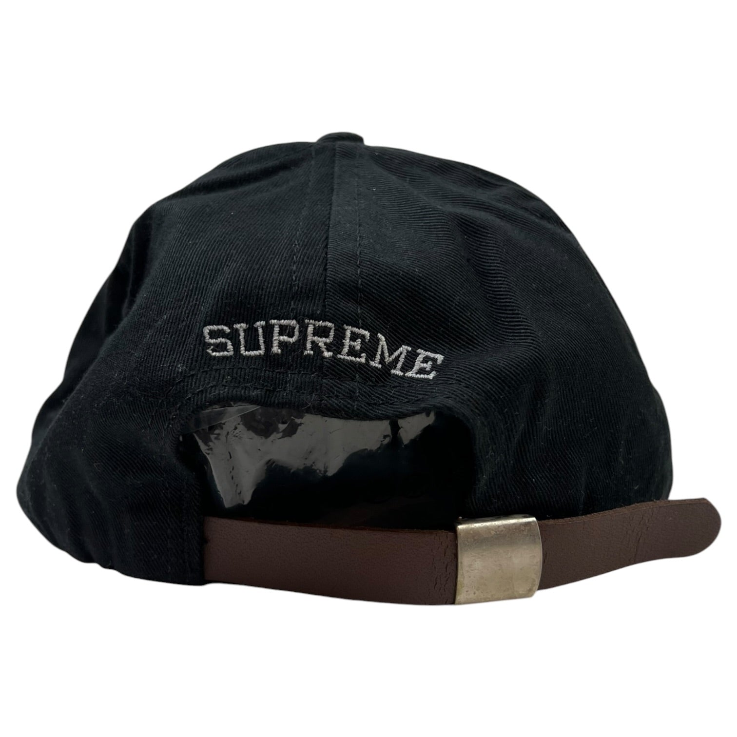 Supreme Waxed 5 Panel Cap Black