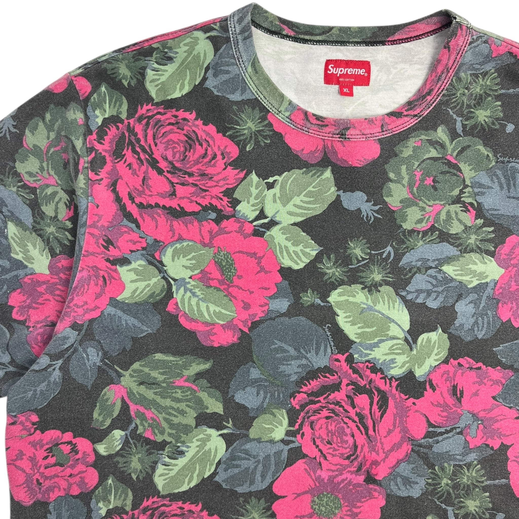 Supreme Flowers Tee Black (SS18)