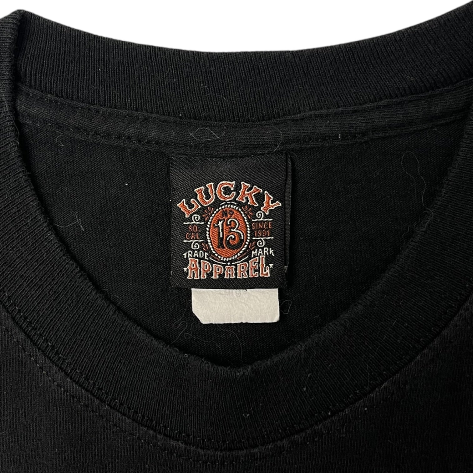 Vintage Lucky 13 Santa Muerta T-Shirt Black