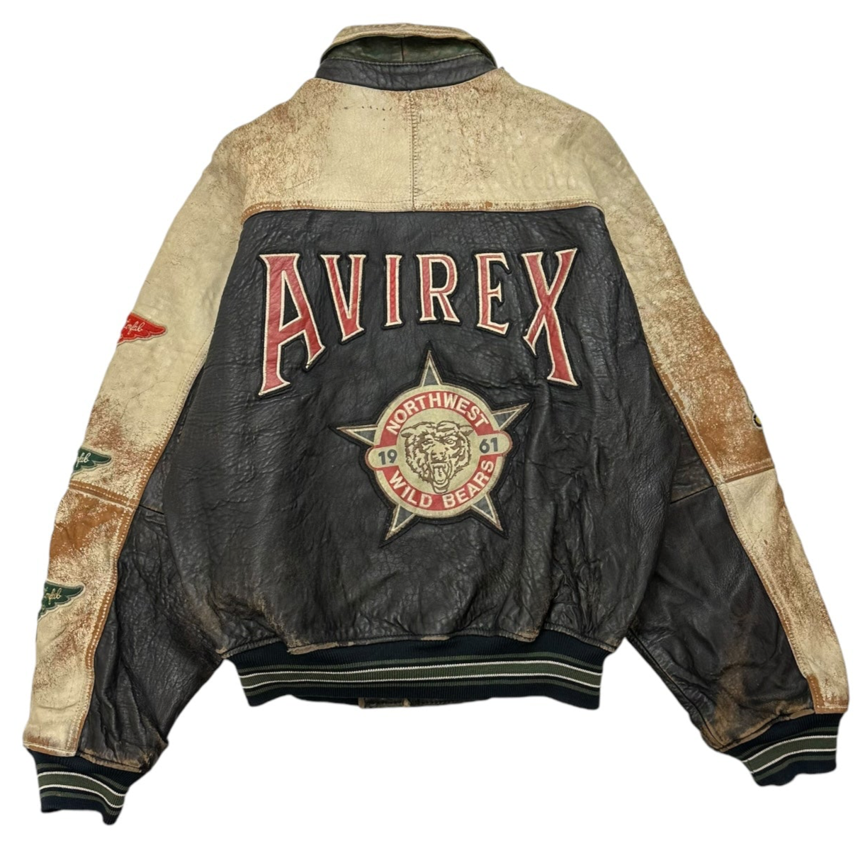 Vintage Avirex Leather Varisty Jacket