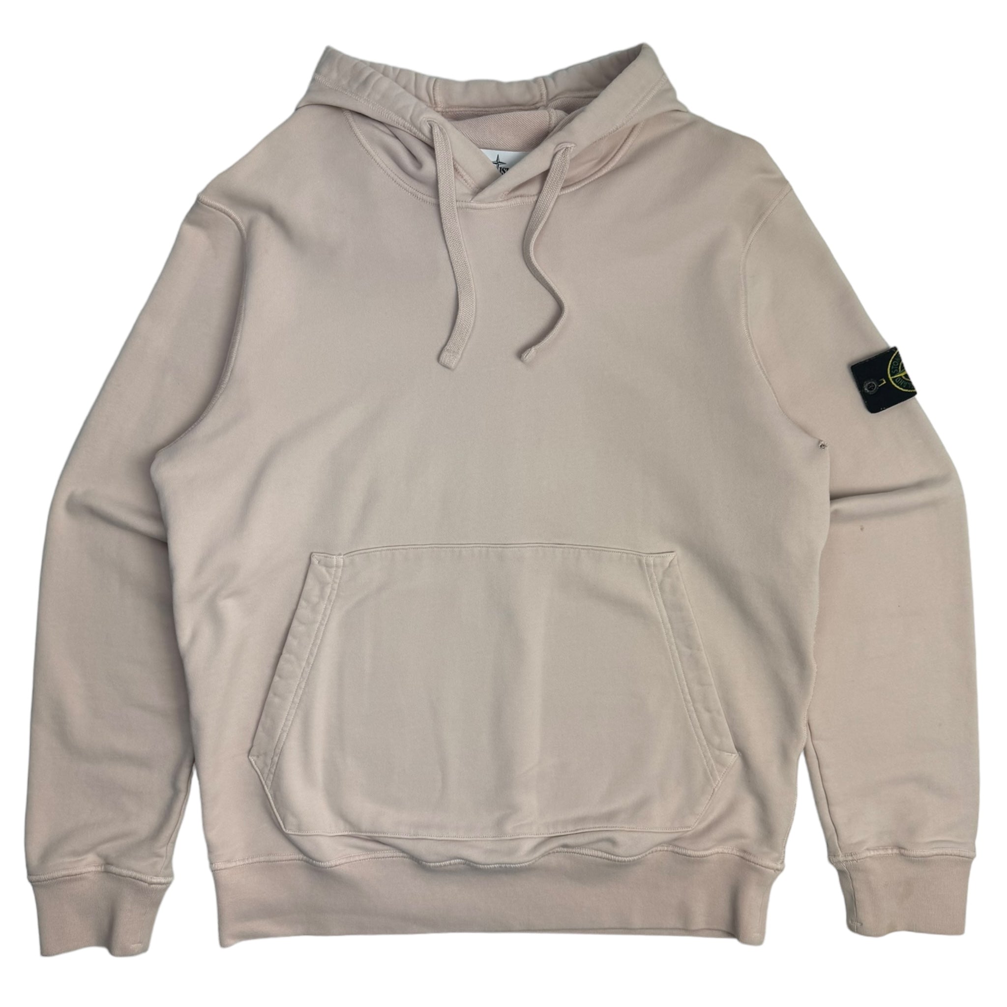 Stone Island Brushed Cotton Fleece Hooded Sweatshirt Antique Rose