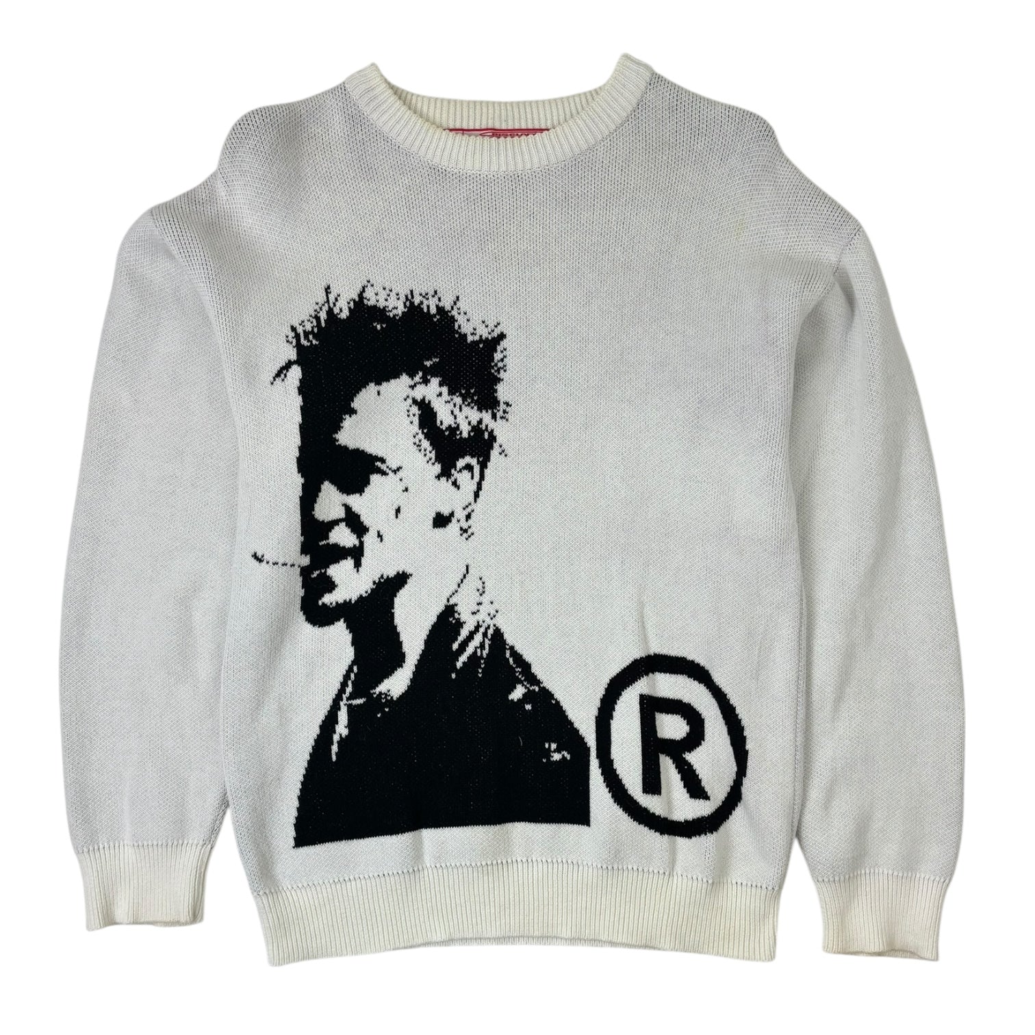 Joy Divizn Fight Club Tyler Durden Knit Sweater White