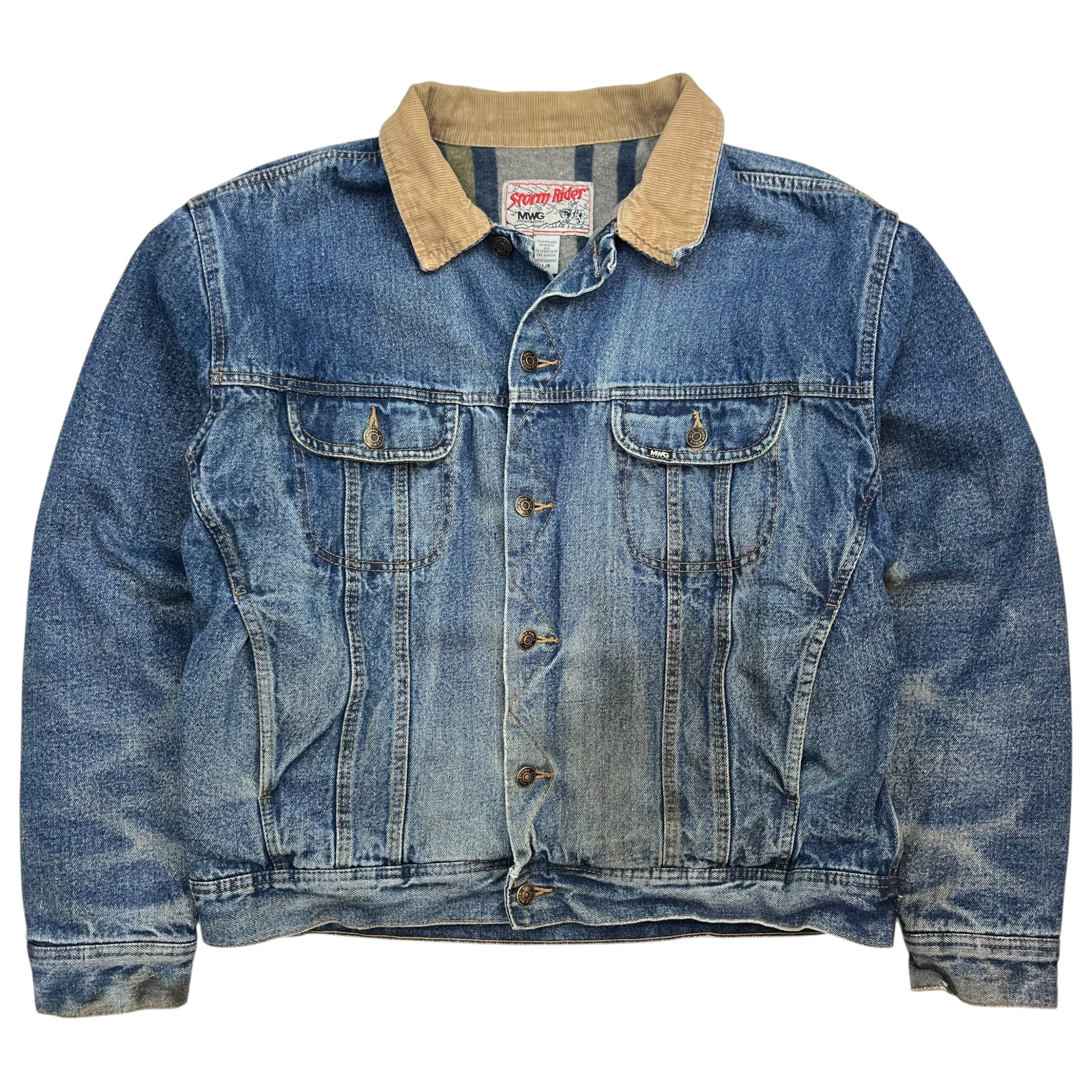 Vintage Lee Storm Rider Denim Jacket Medium Wash