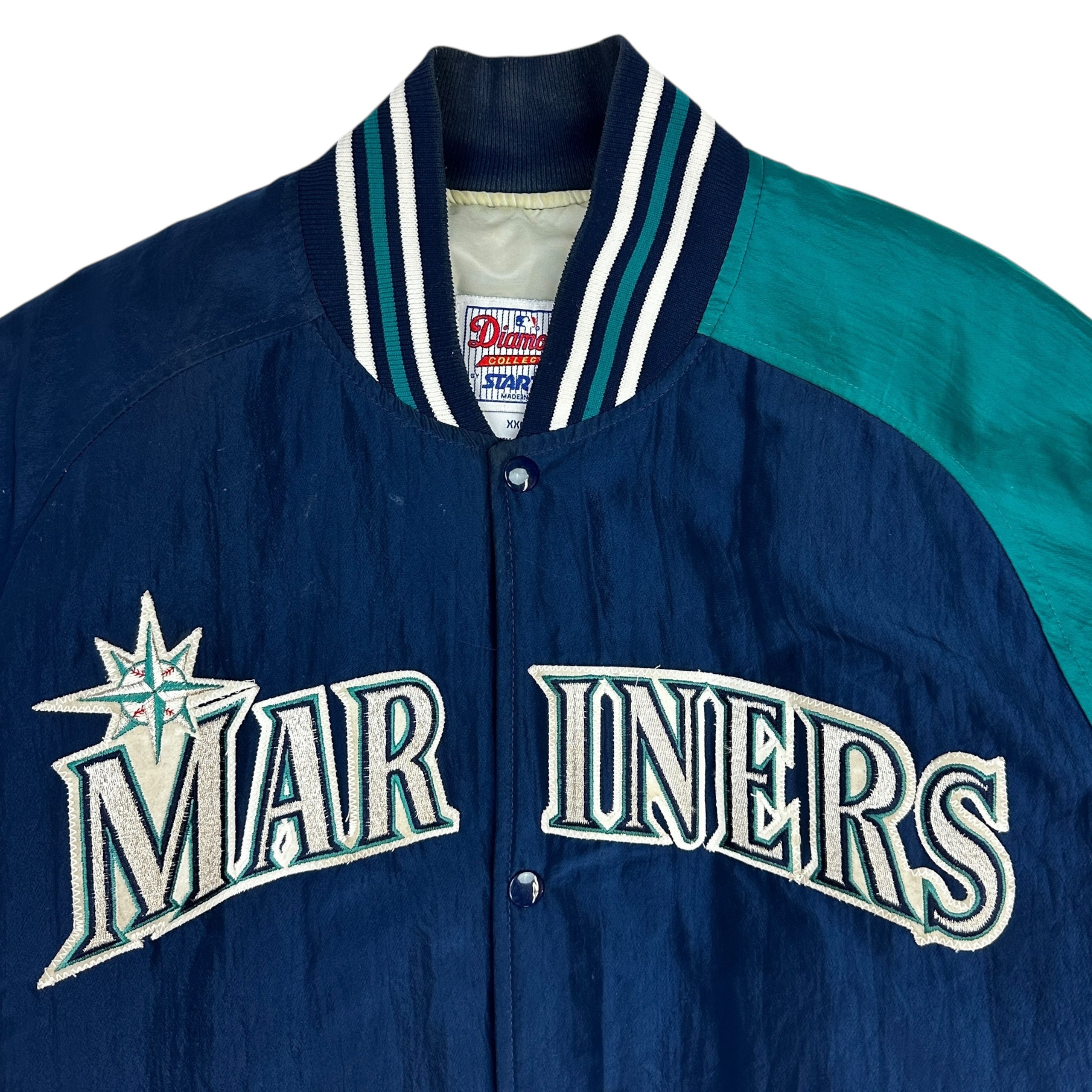 Vintage Starter Seattle Mariners Insulated Nylon Varsity Jacket