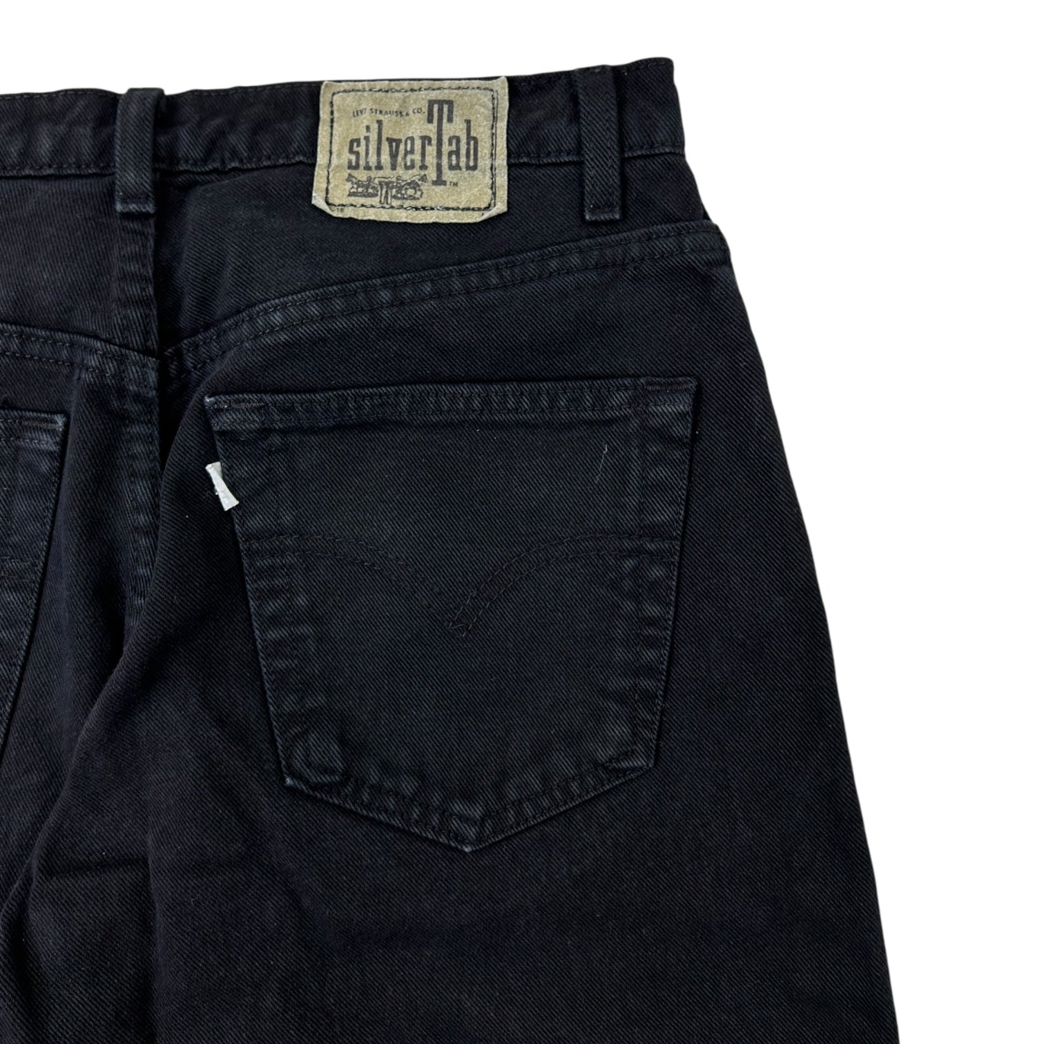 Vintage Levi’s Silver Tab Baggy Mega Wide Leg Jeans Black