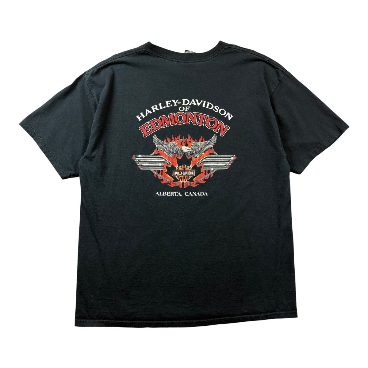 Vintage Harley Davidson Of Edmonton Tee Black
