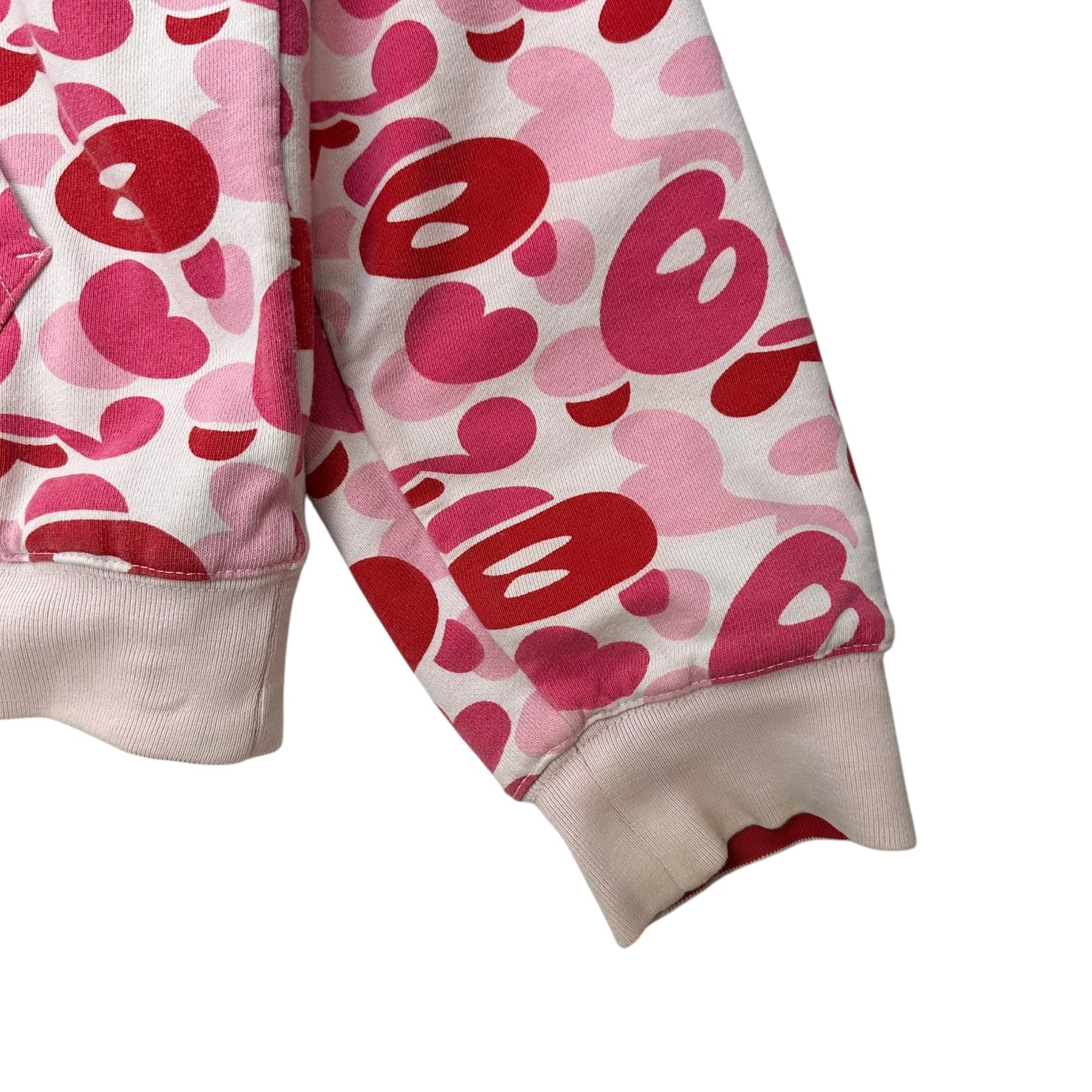 Bape Baby Milo ABC Reversible Zip Up Hoodie Pink/Red