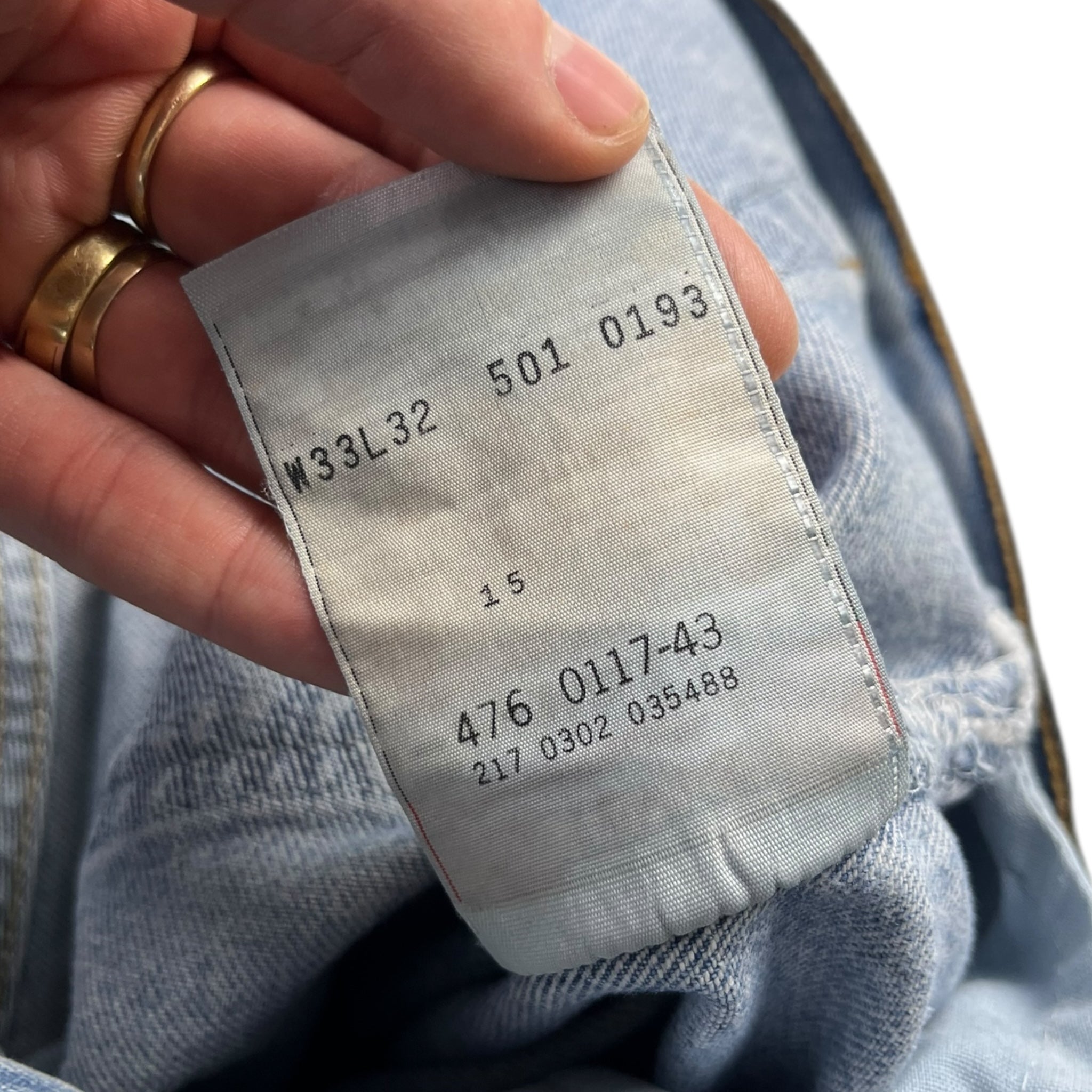 Vintage Levi’s 501 Light Wash Cutoff Denim