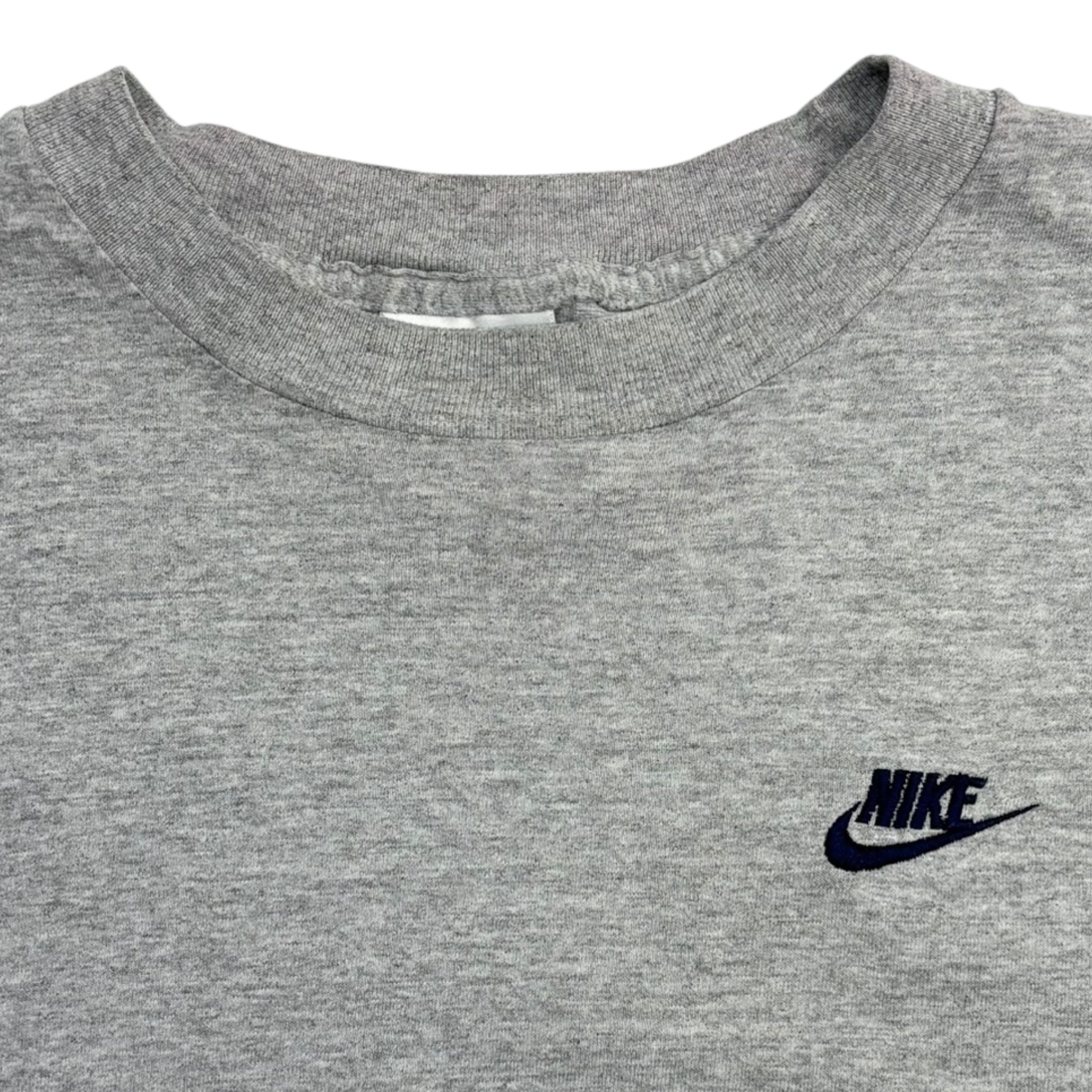Vintage 90s Nike Pocket Swoosh T-Shirt Grey