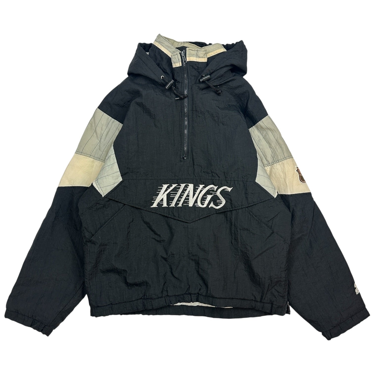 Vintage Los Angeles Kings Starter Pull Over Jacket Black