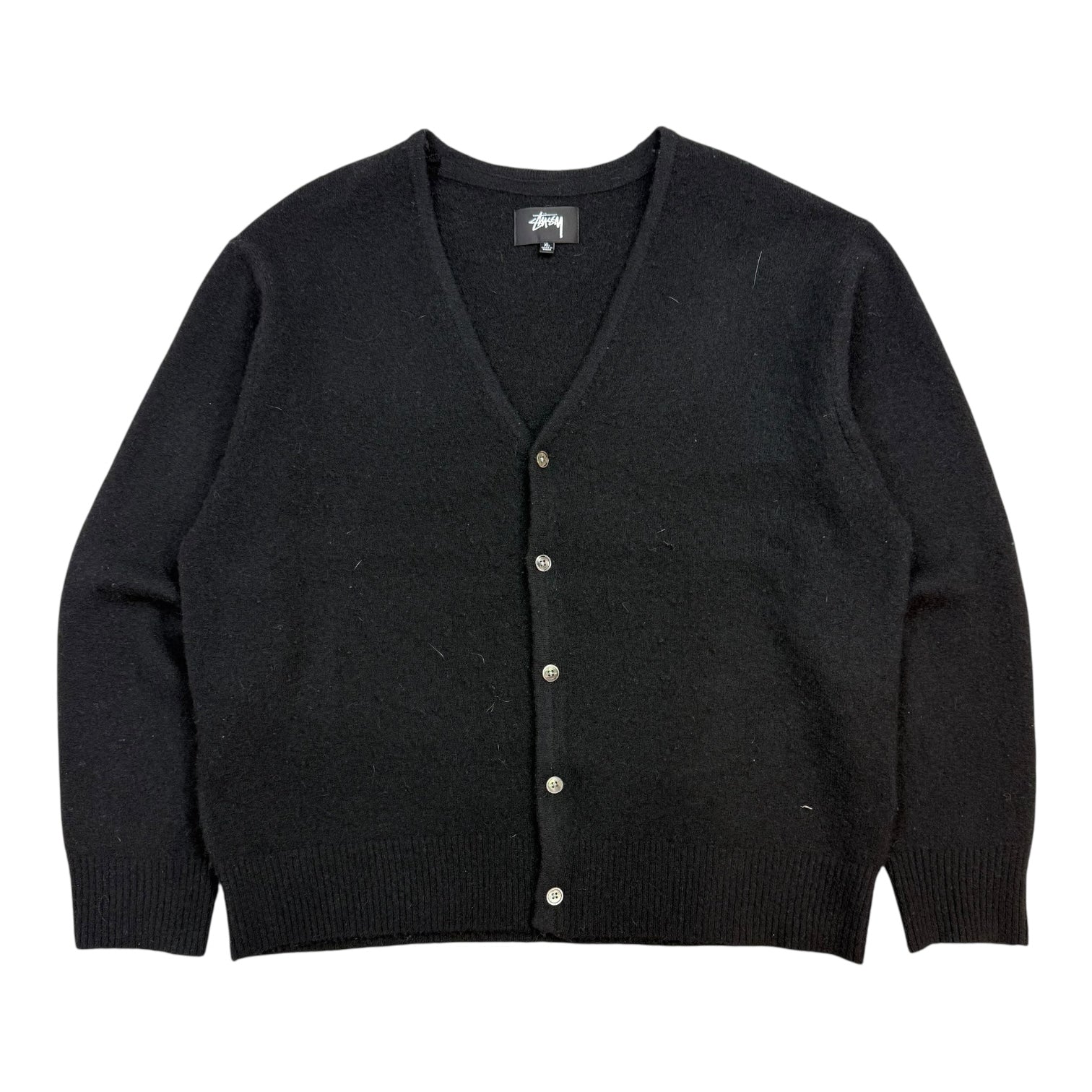 Stussy Brushed Cardigan Black