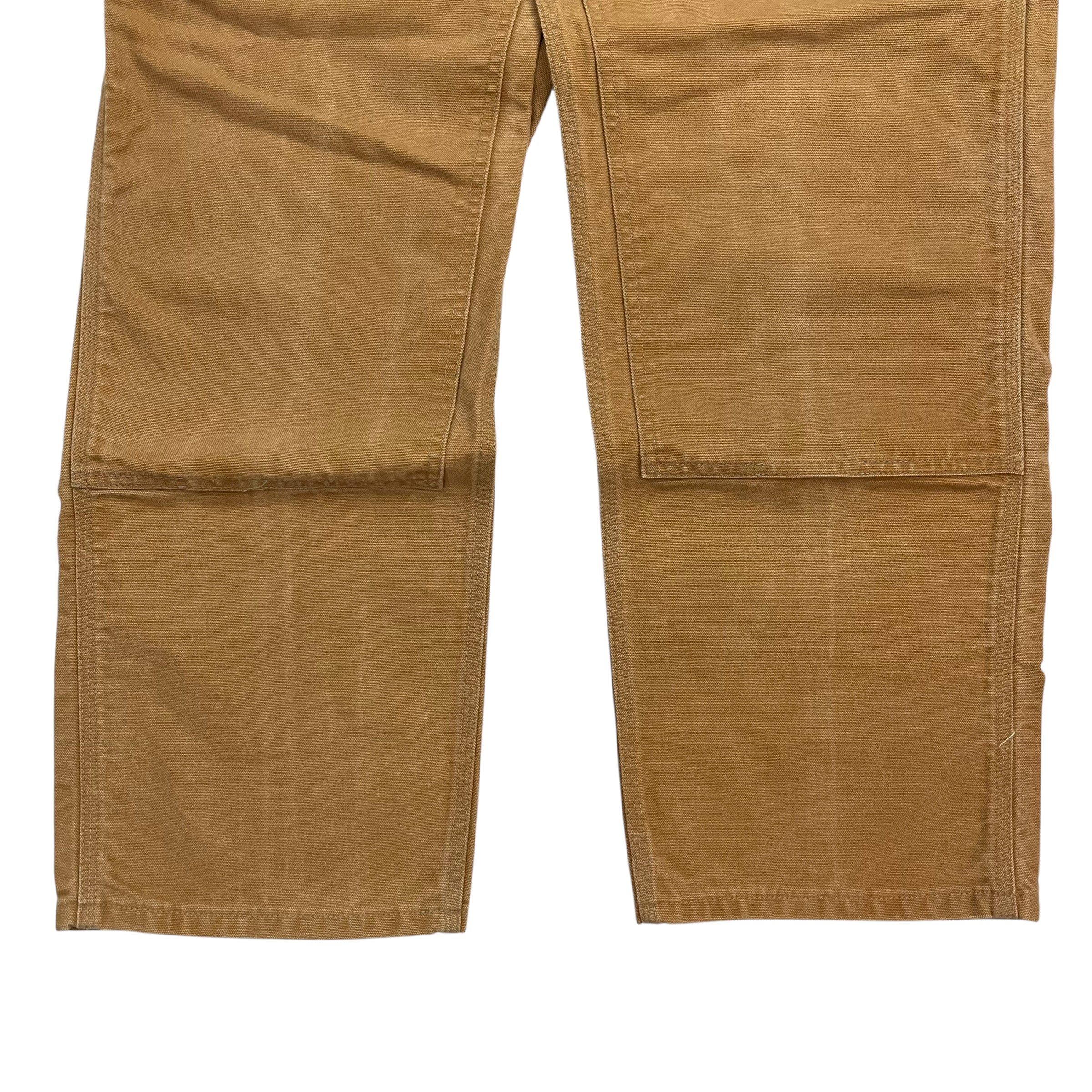 Vintage Carhartt Double Knee Denim Pants Tan