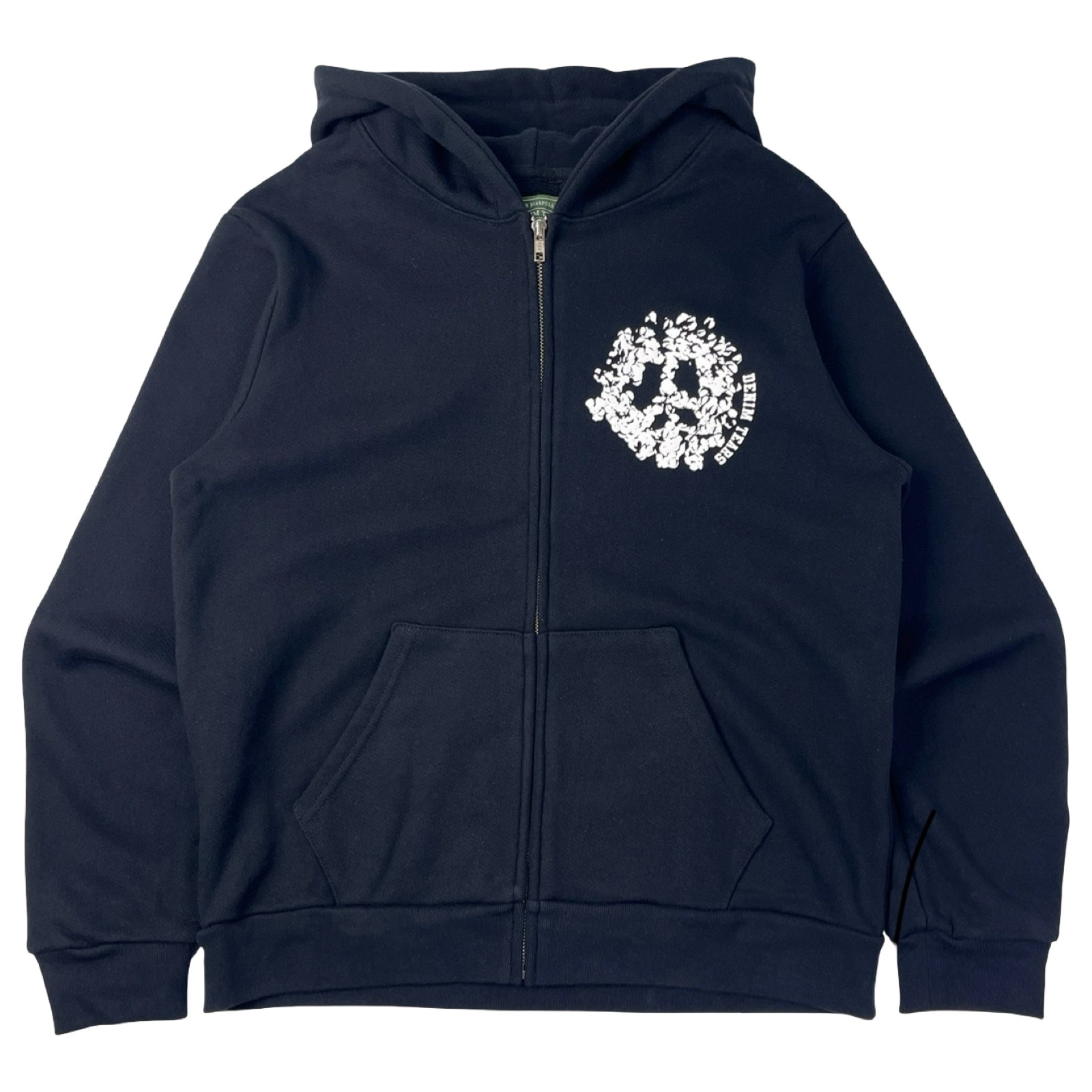 Denim Tears Denim University Zip Hoodie Black/White