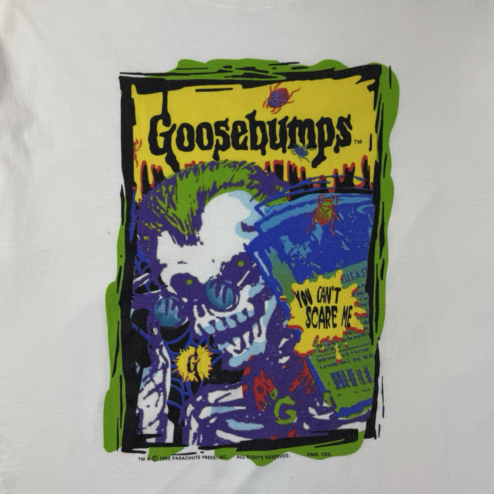 1995 Goosebumps "You Can't Scare Me!" T-Shirt White