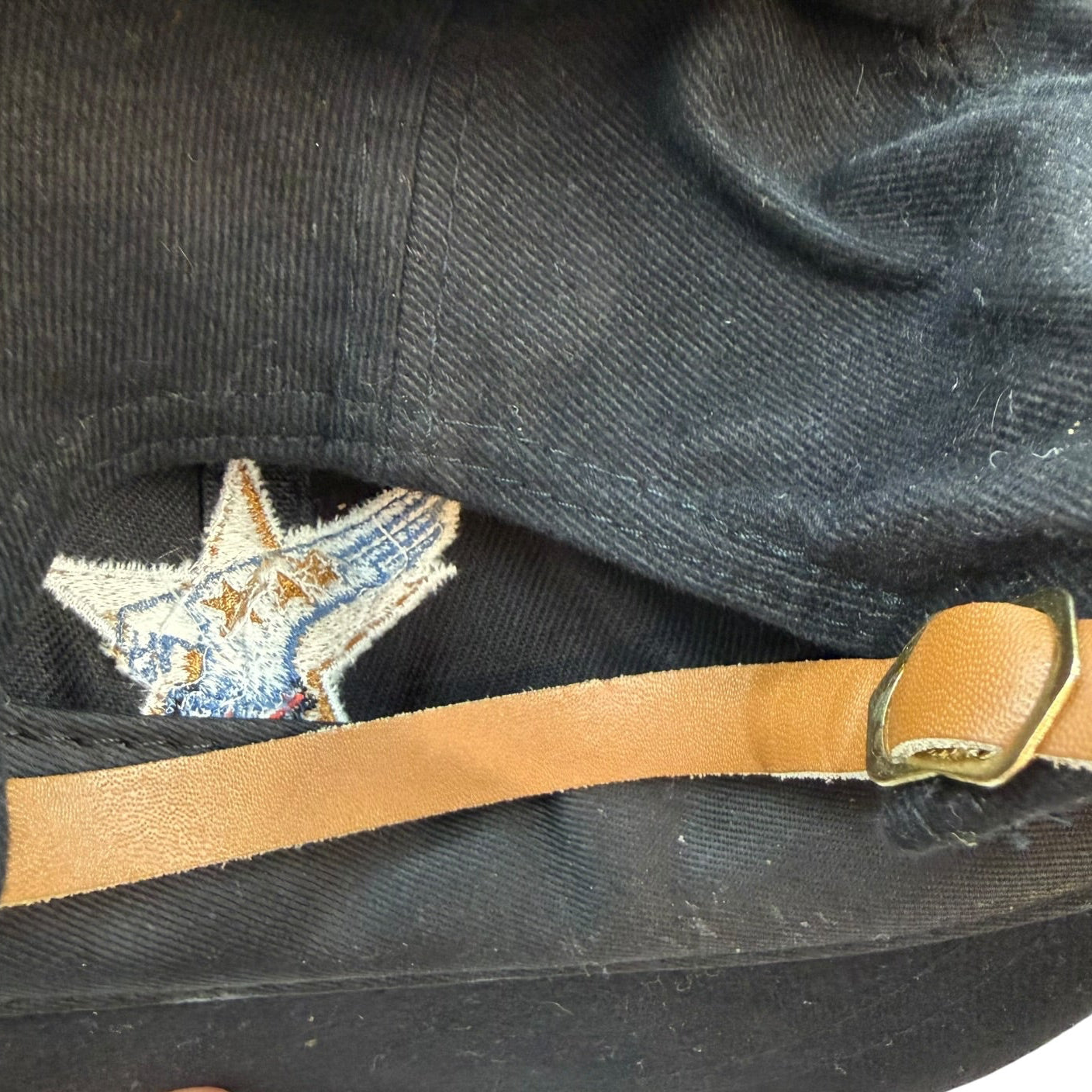 Vintage NAA Strapback Hat Black