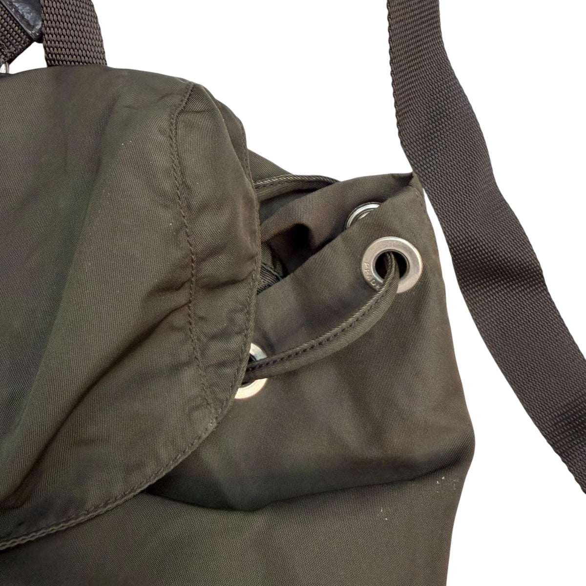 Prada Tessuto Nylon Backpack Green