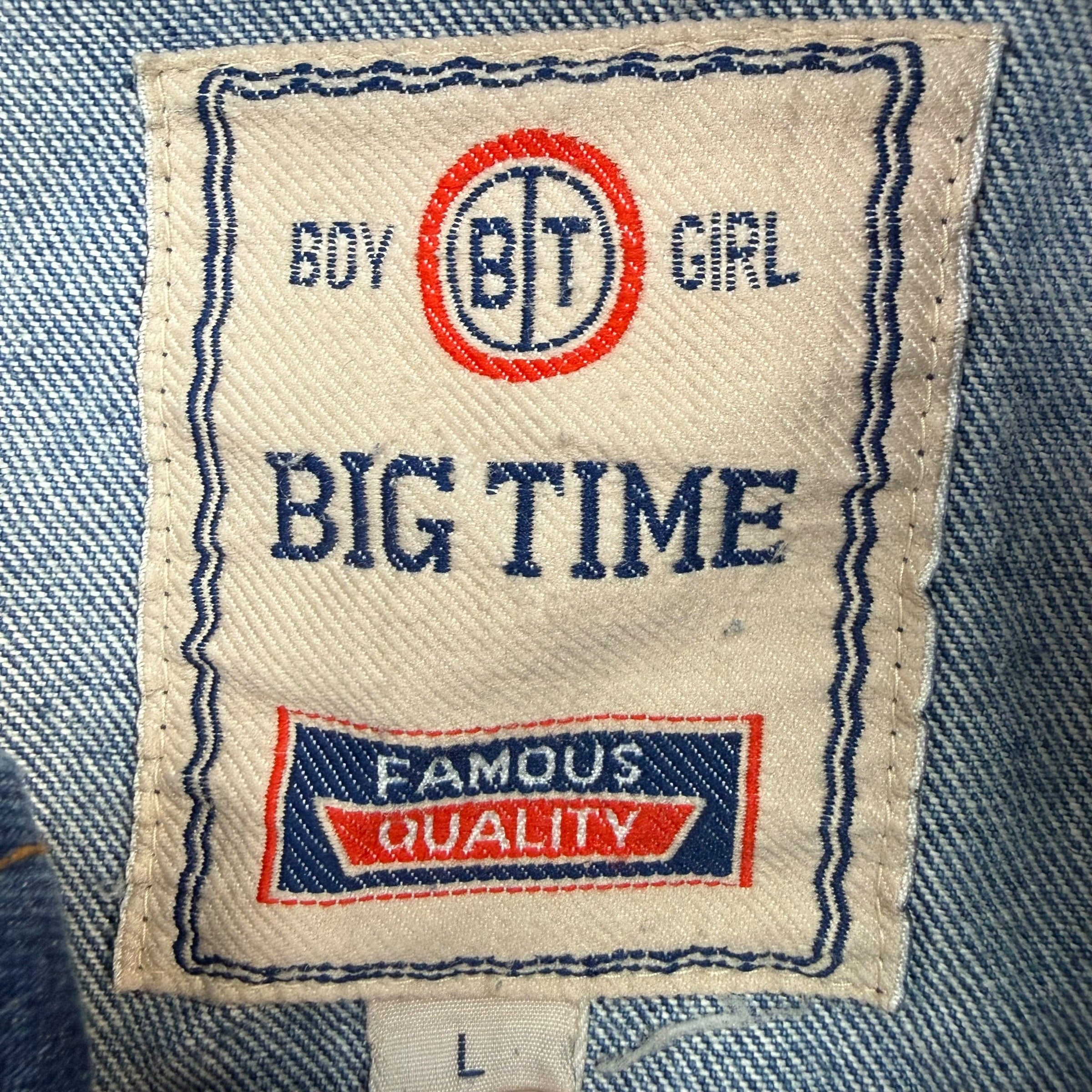 Vintage Big Time Denim Jacket Dark Wash