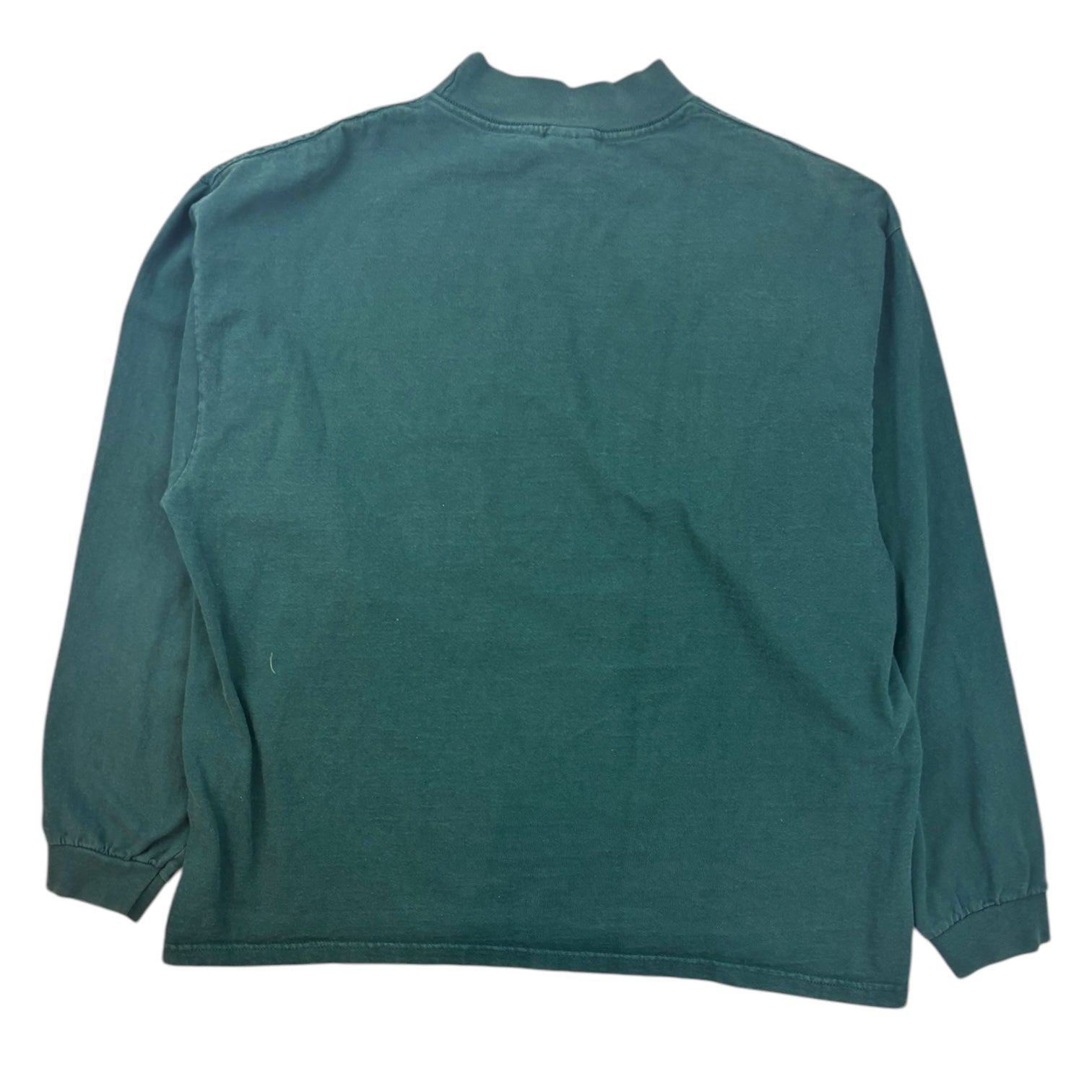 Vintage Nike Mock Neck Long Sleeve Shirt Dark Green
