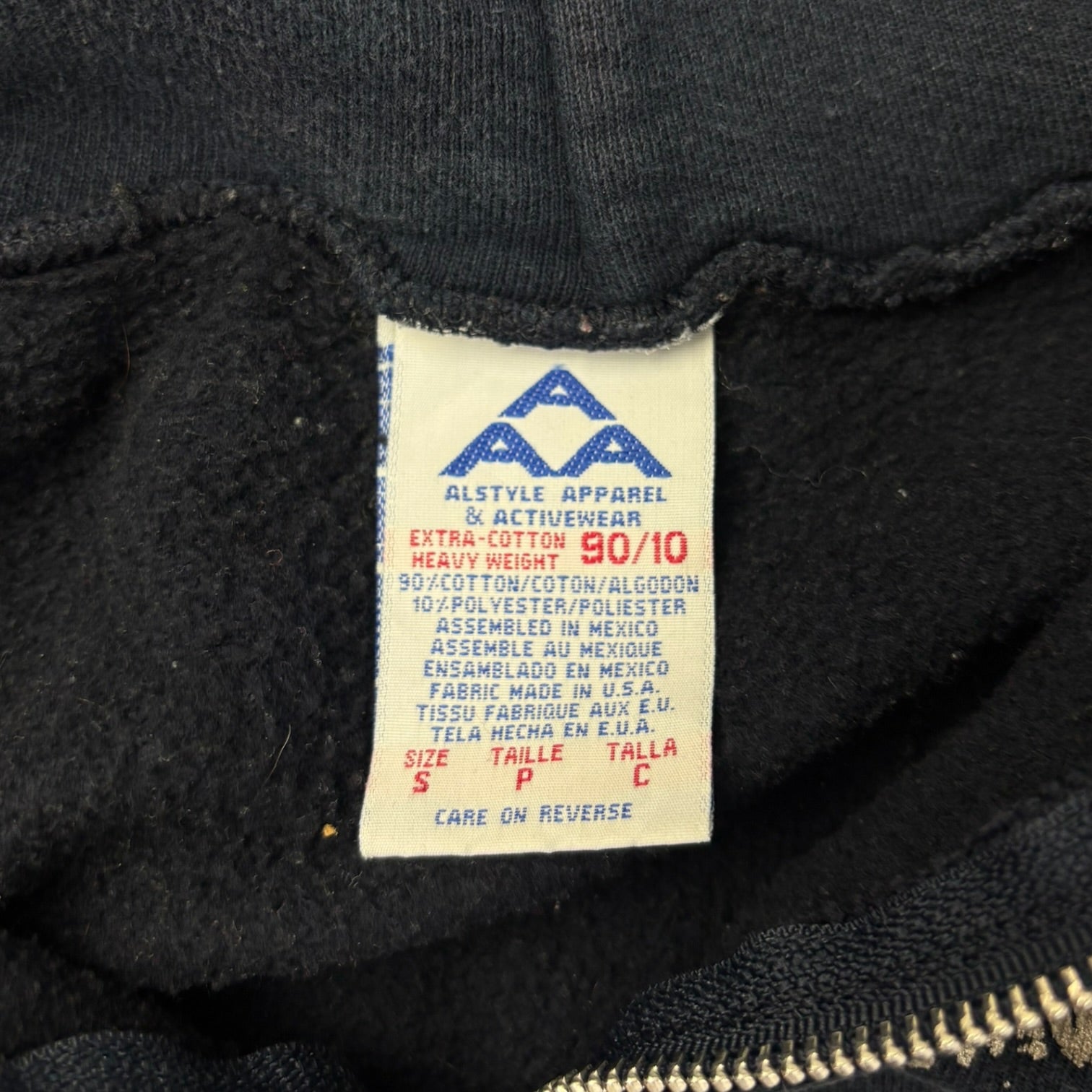 Vintage Sex Pistols 'God Save The Queen' Full Zip Hoodie Navy