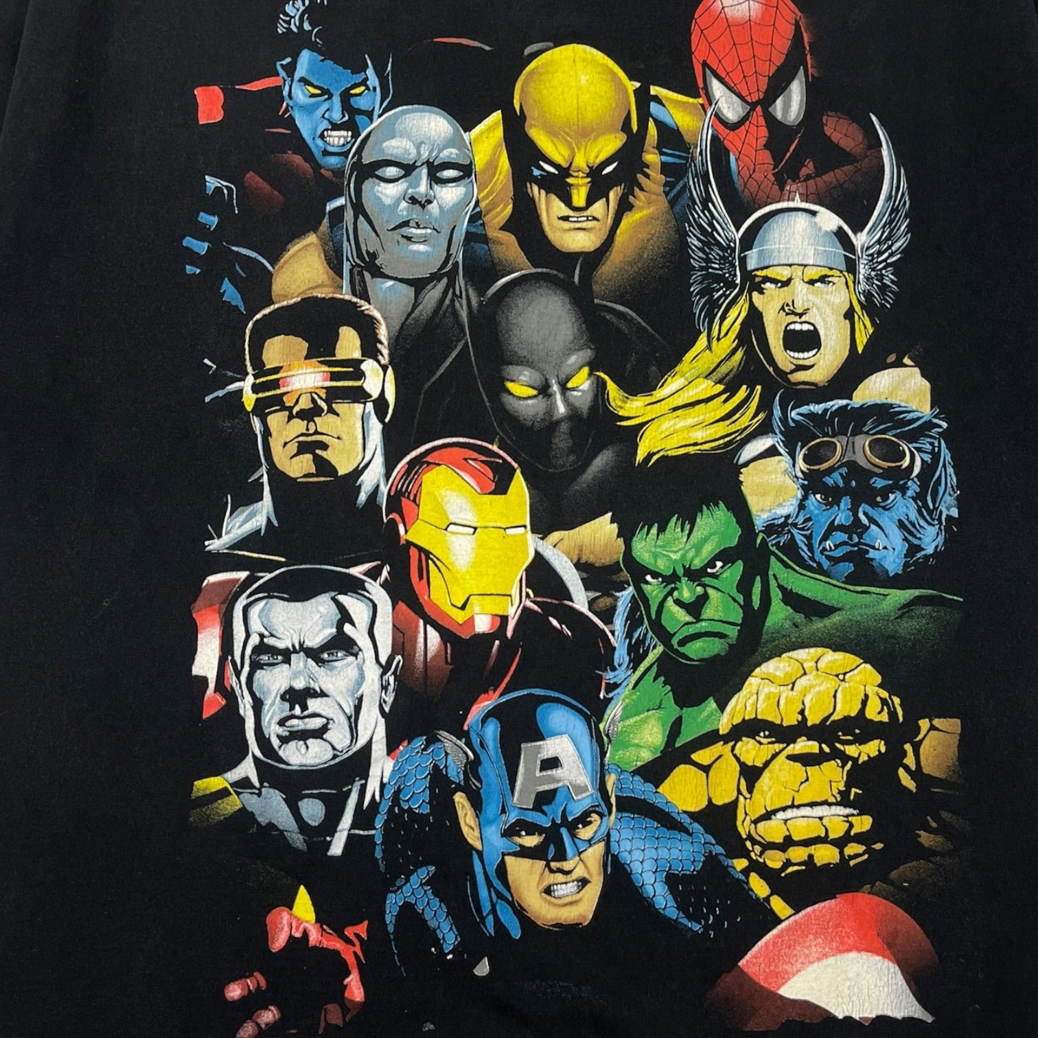 Marvel Mad Engine Superhero T-Shirt Black