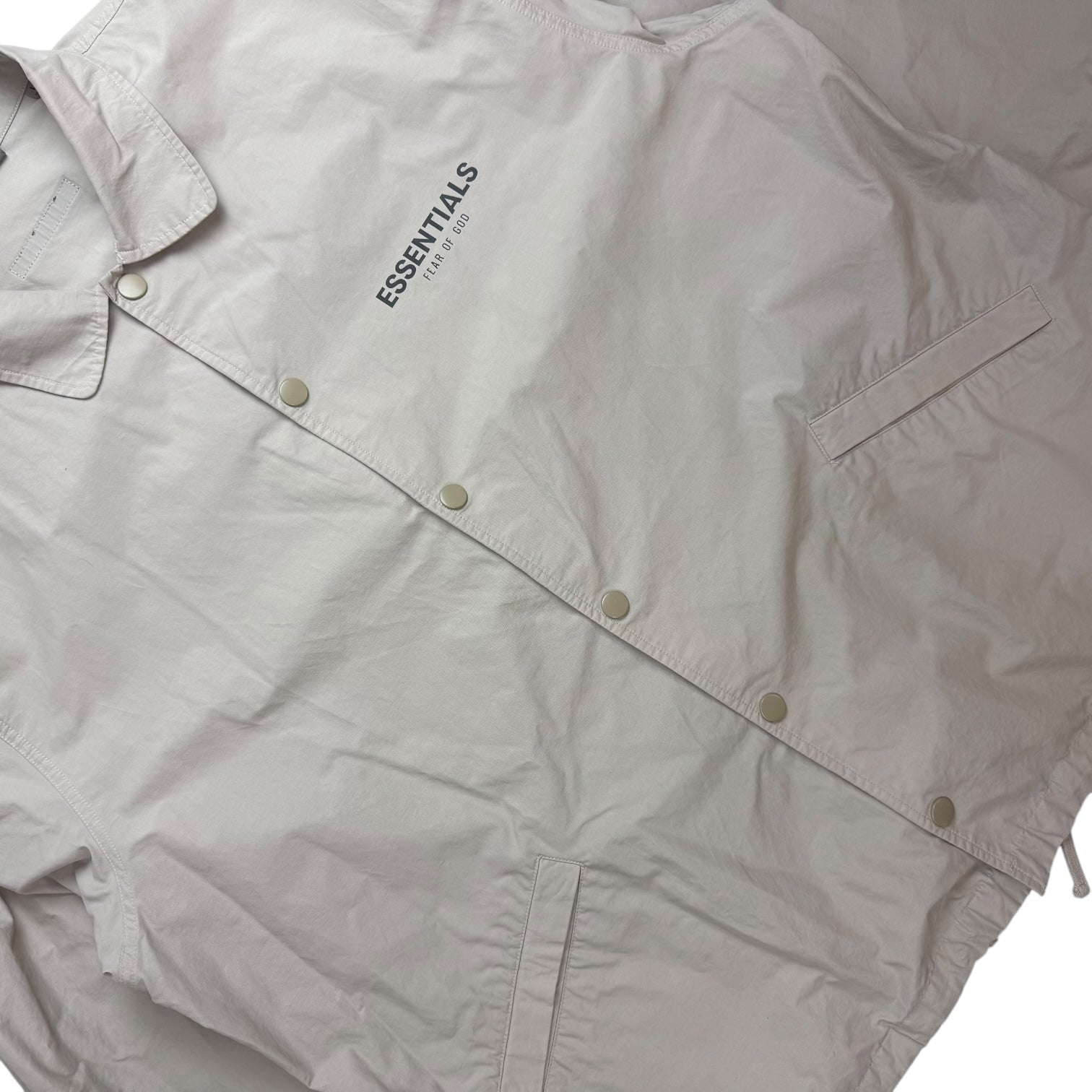 Fear Of God Essentials Coach Jacket Cement