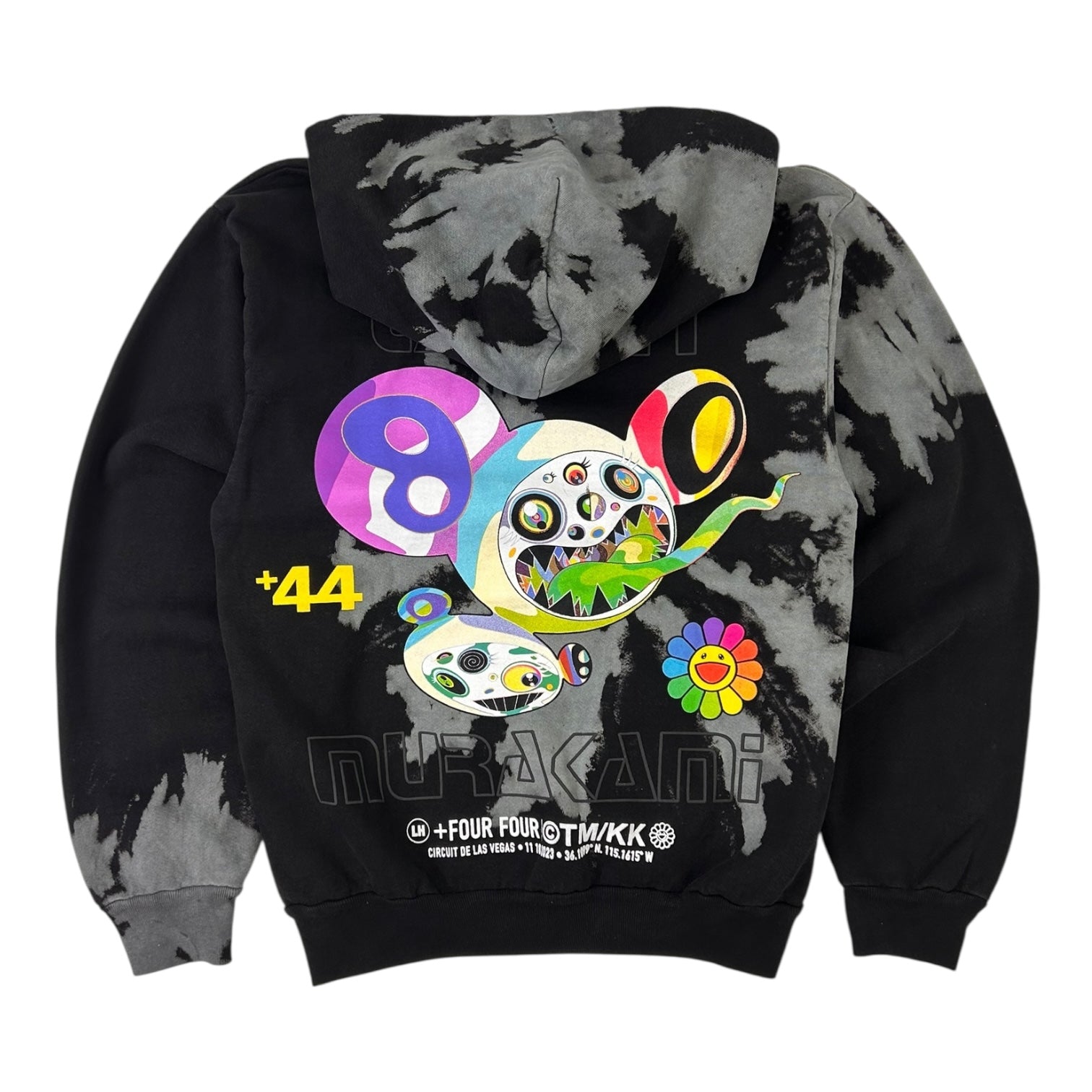 +44 X TAKASHI MURAKAMI MIND WARP HOODIE BLACK