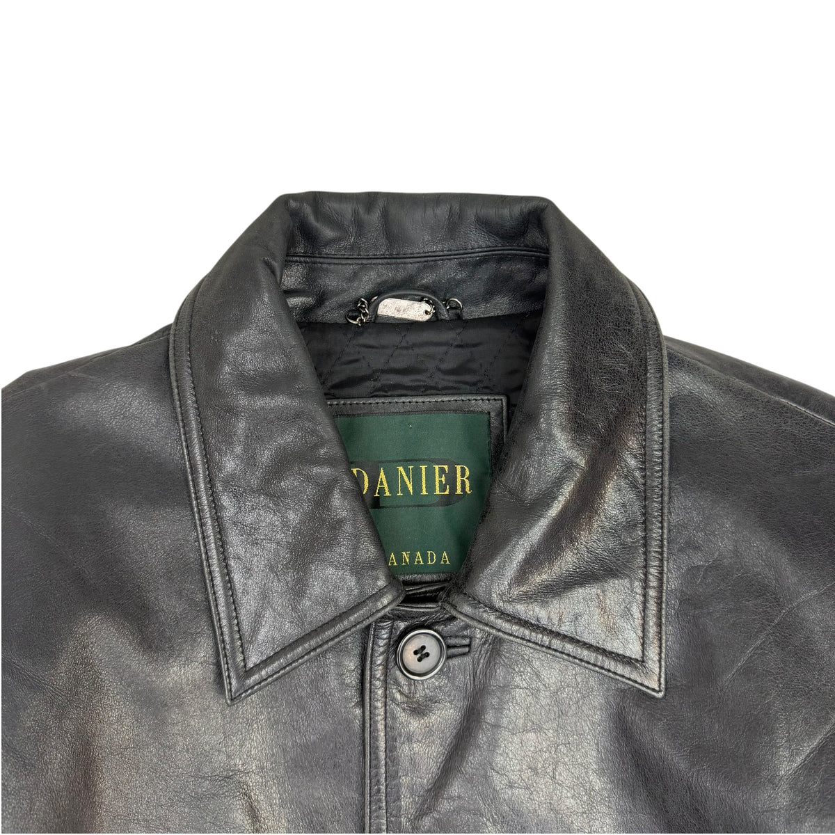 Vintage Danier Leather Coat Black