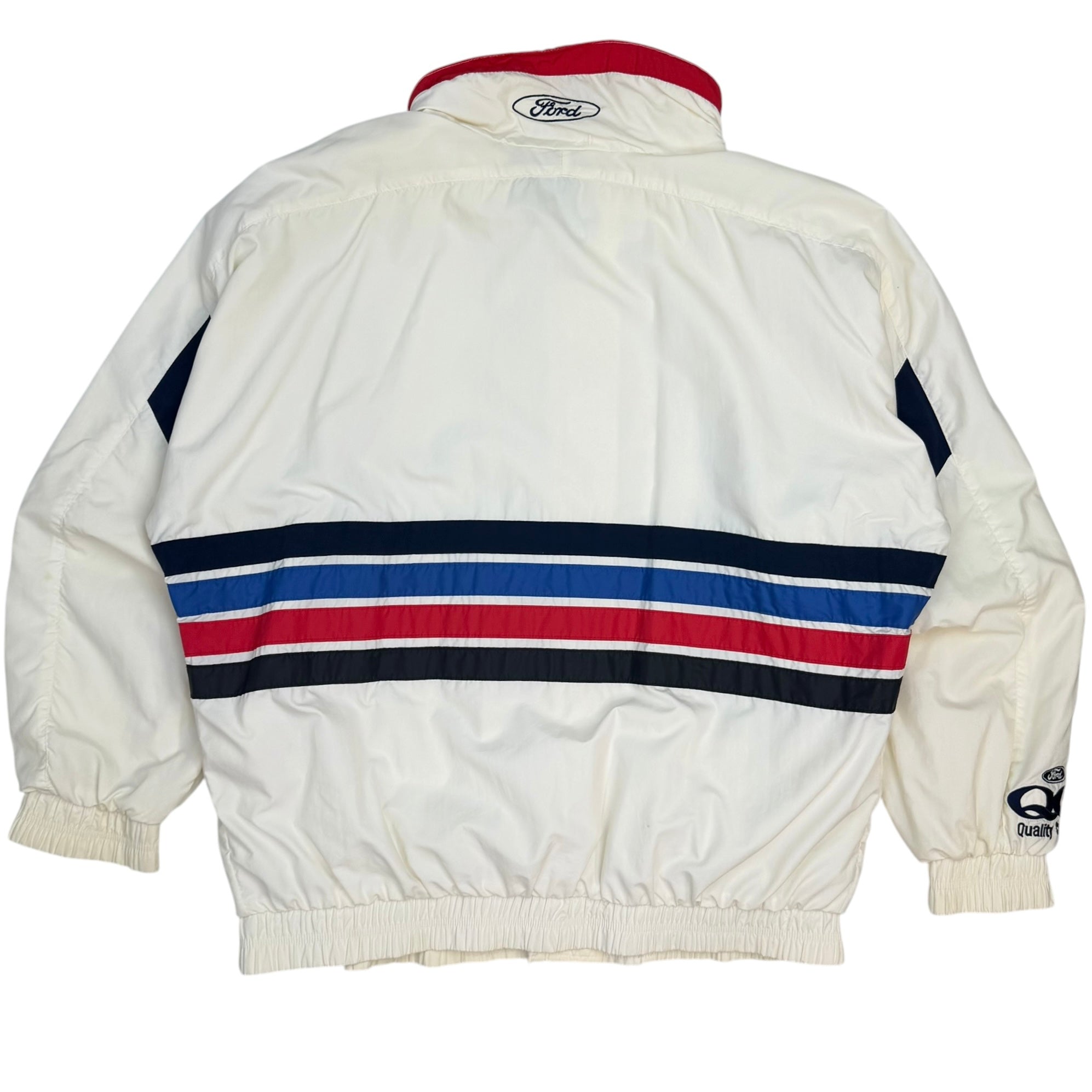 Vintage Ford Quality Care Wingston 500 Racing Jacket White