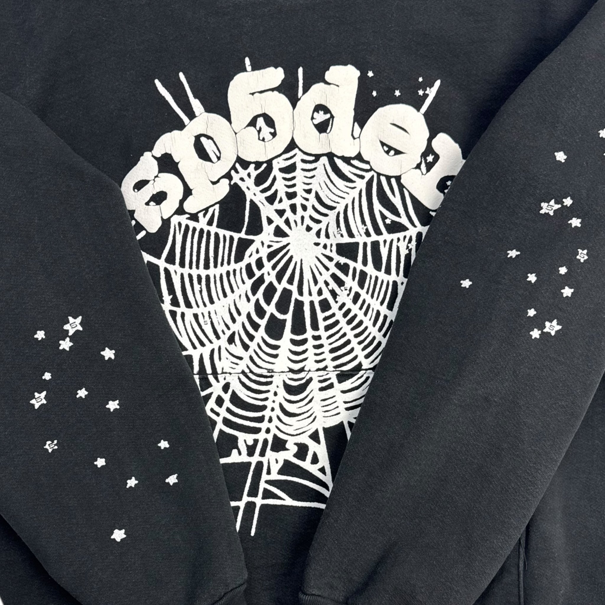 Sp5der OG Web Hoodie Black