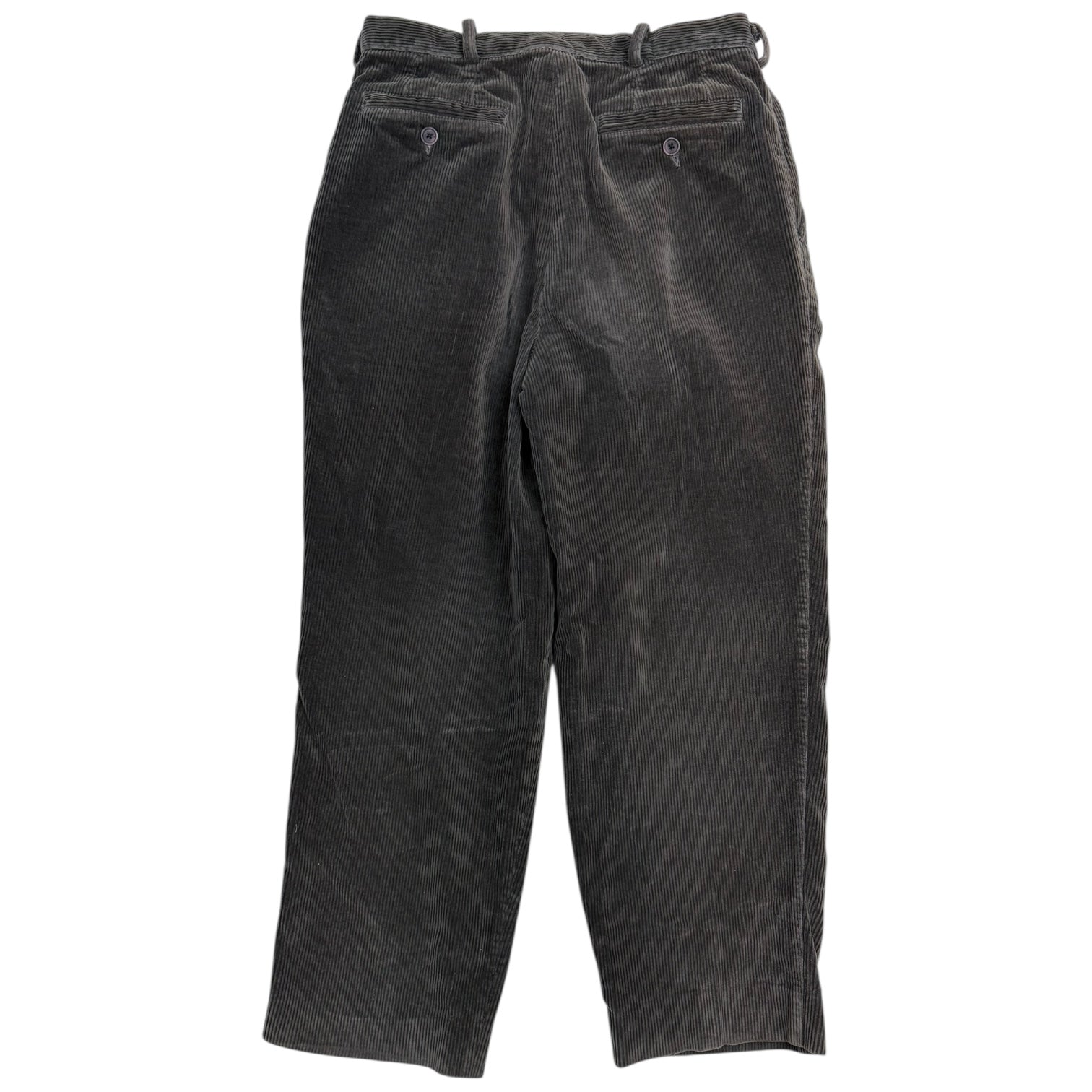 Vintage Balenciaga Corduroy Pants Dark Grey