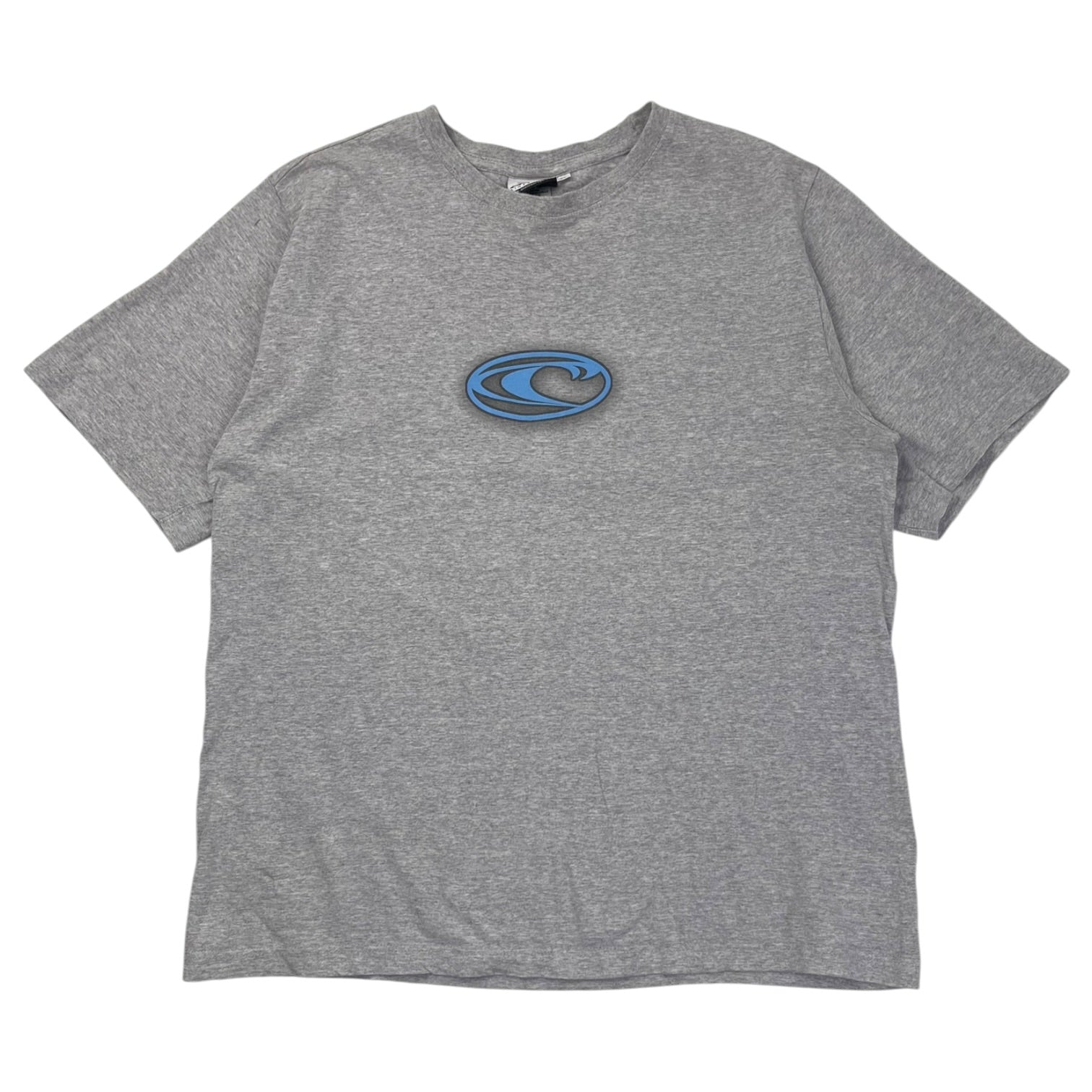 Vintage Y2K O'Neill Wave Design T-Shirt Heather Grey