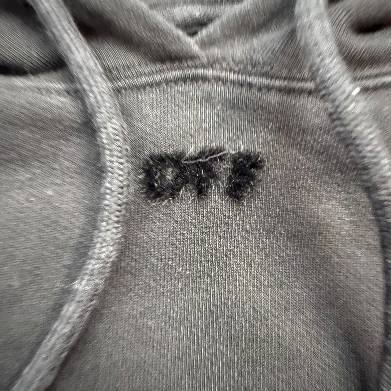 (W) Off-White Arrow Flocked Hoodie Black