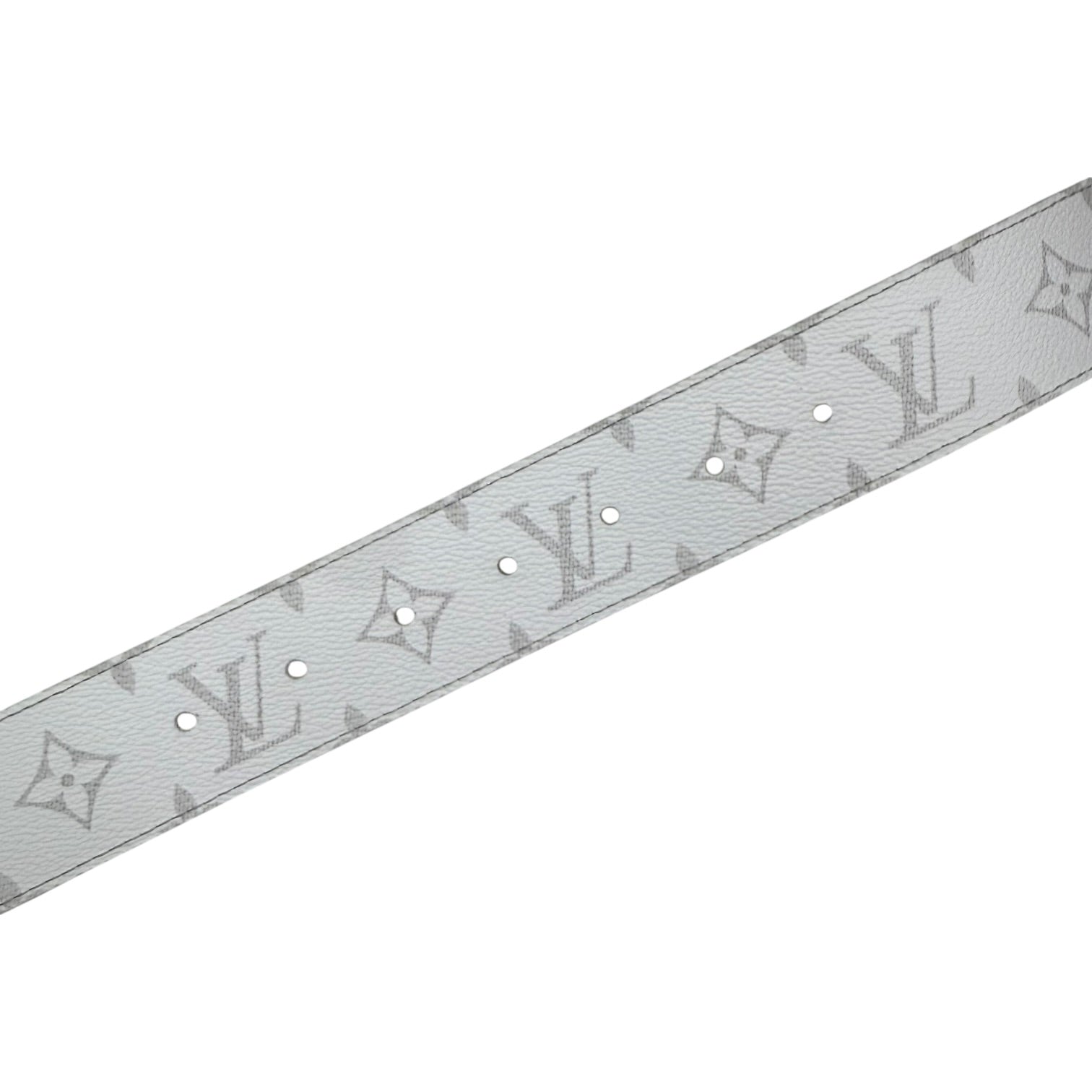 Louis Vuitton Monogram Belt White