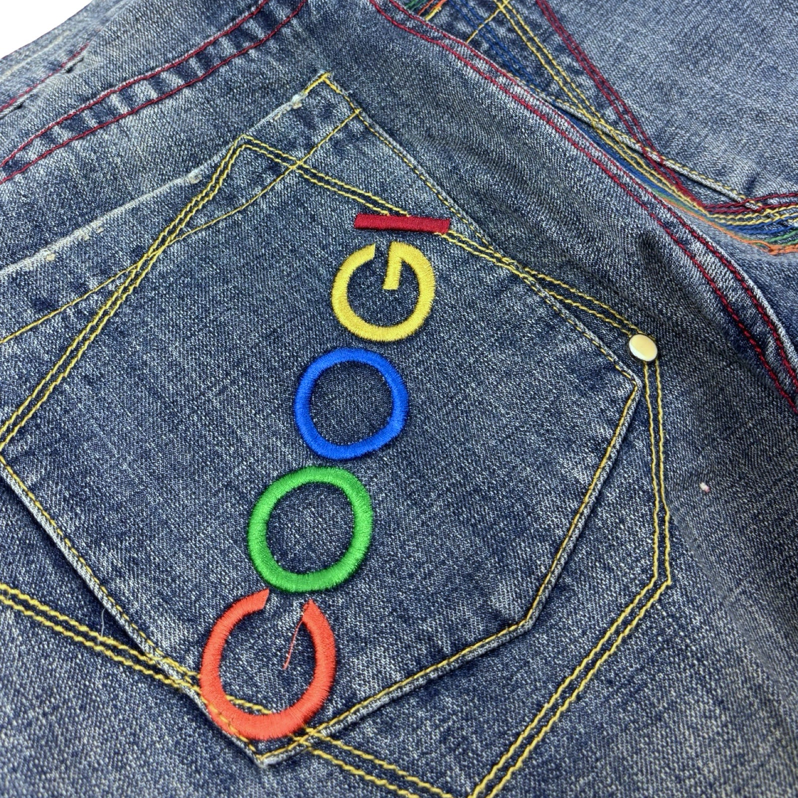 Vintage Y2K Coogi Spell-out Embroidered Denim Bottoms