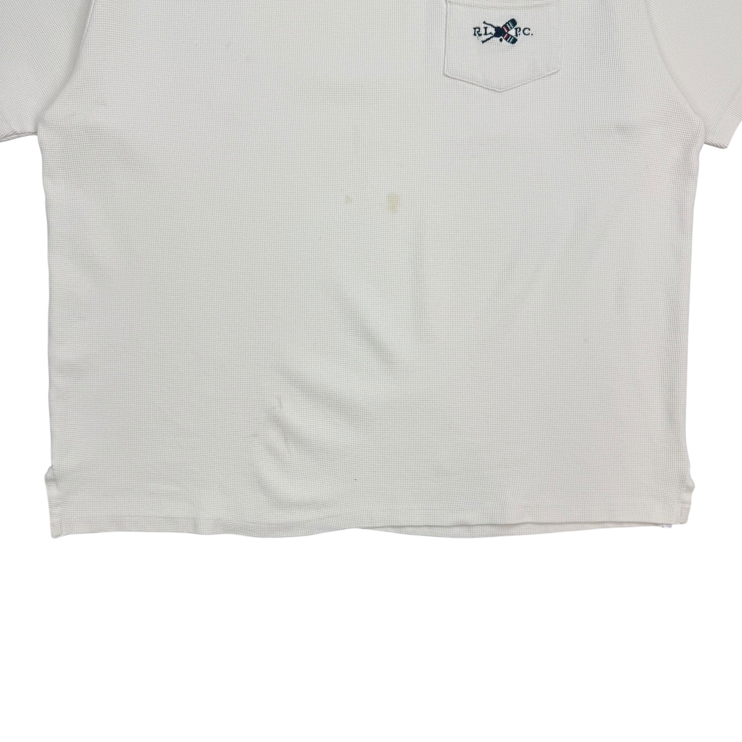 Vintage Polo Ralph Lauren Waffle Knit Tee White