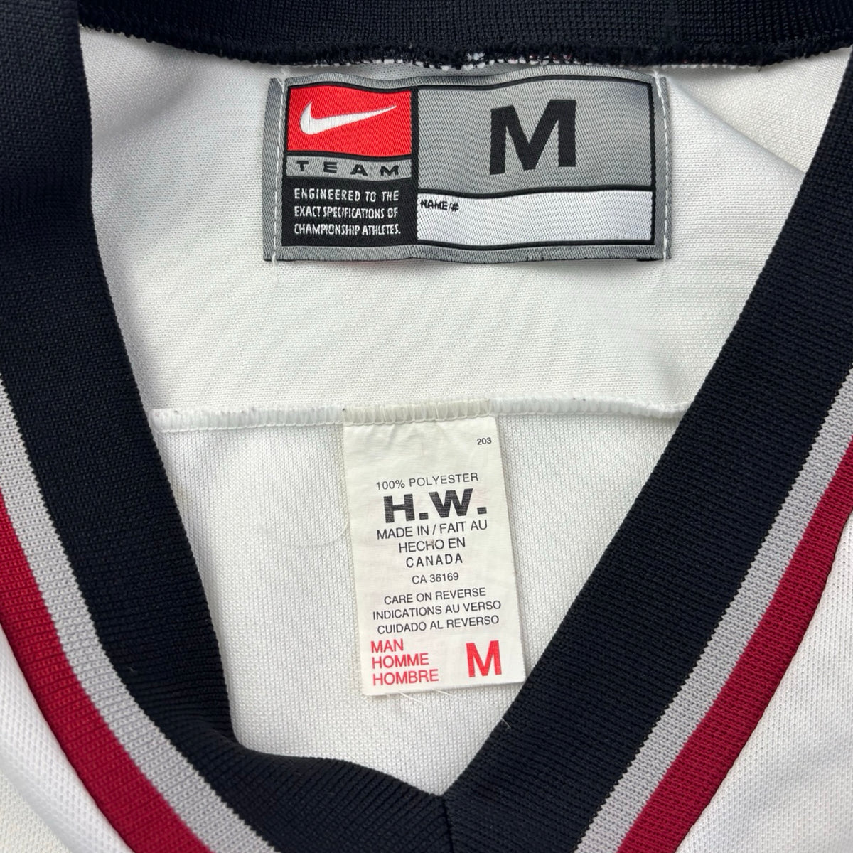 Vintage Nike Red Deer Rebels WHL Jersey White/Black
