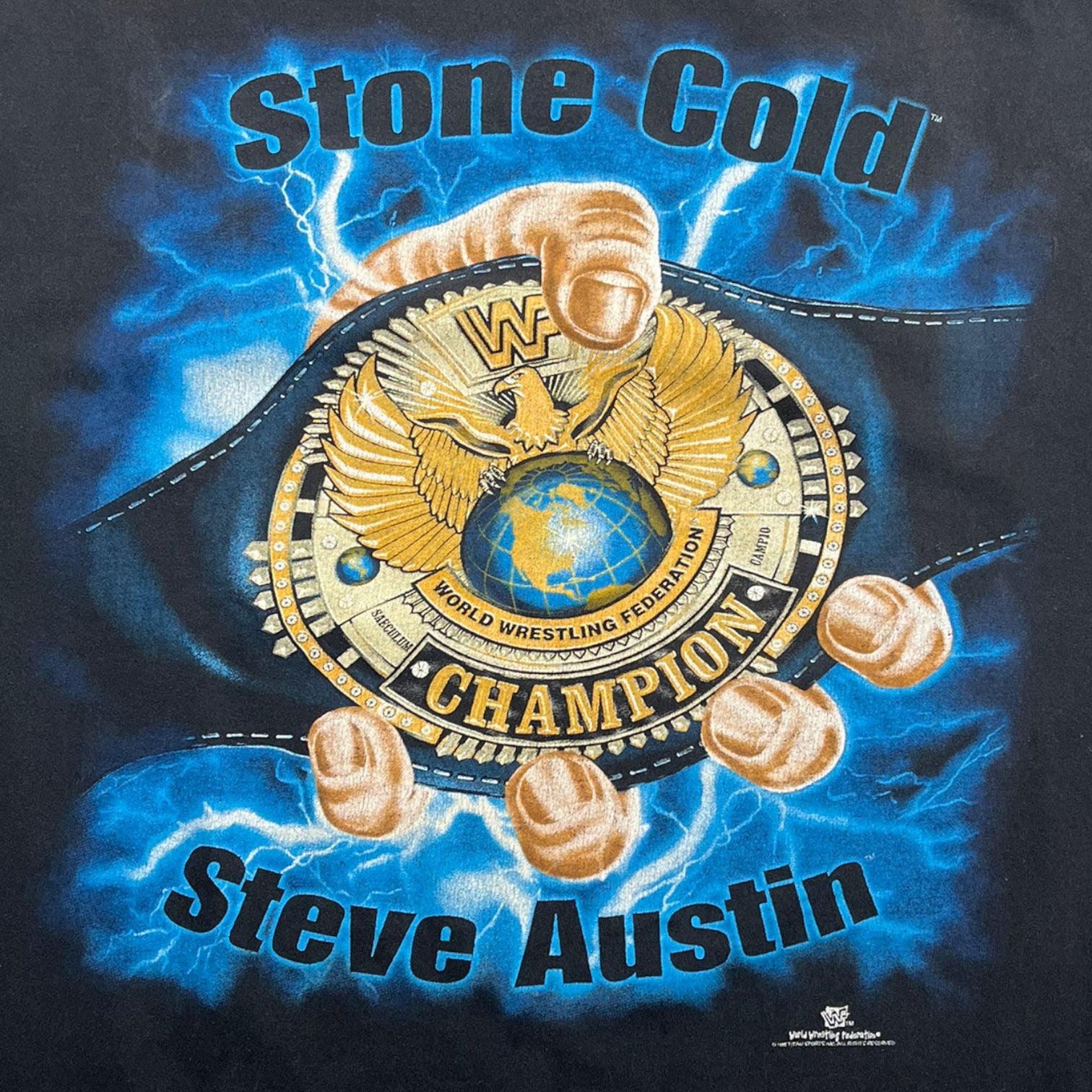 1999 Stone Cold Steve Austin WWF Champion T-Shirt