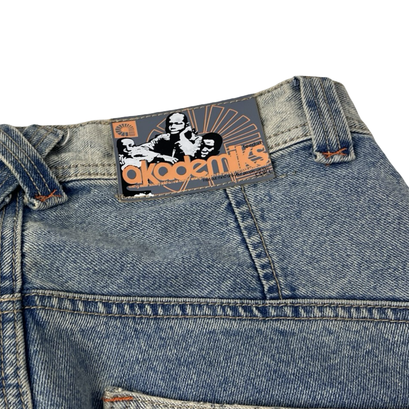 Vintage Y2K Akademiks Utility Jean Pant Light Washed