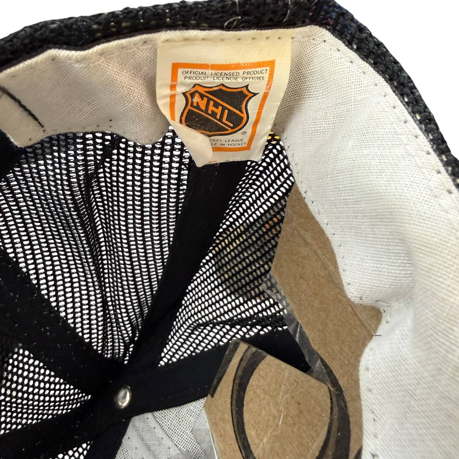 Vintage Philadelphia Flyers Mesh Trucker Hat Black