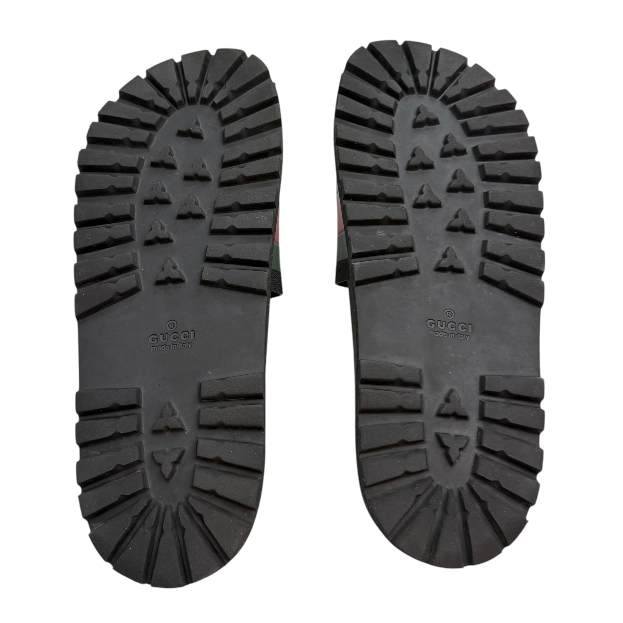 Gucci Pursuittreck Striped Rubber Slides (Used)