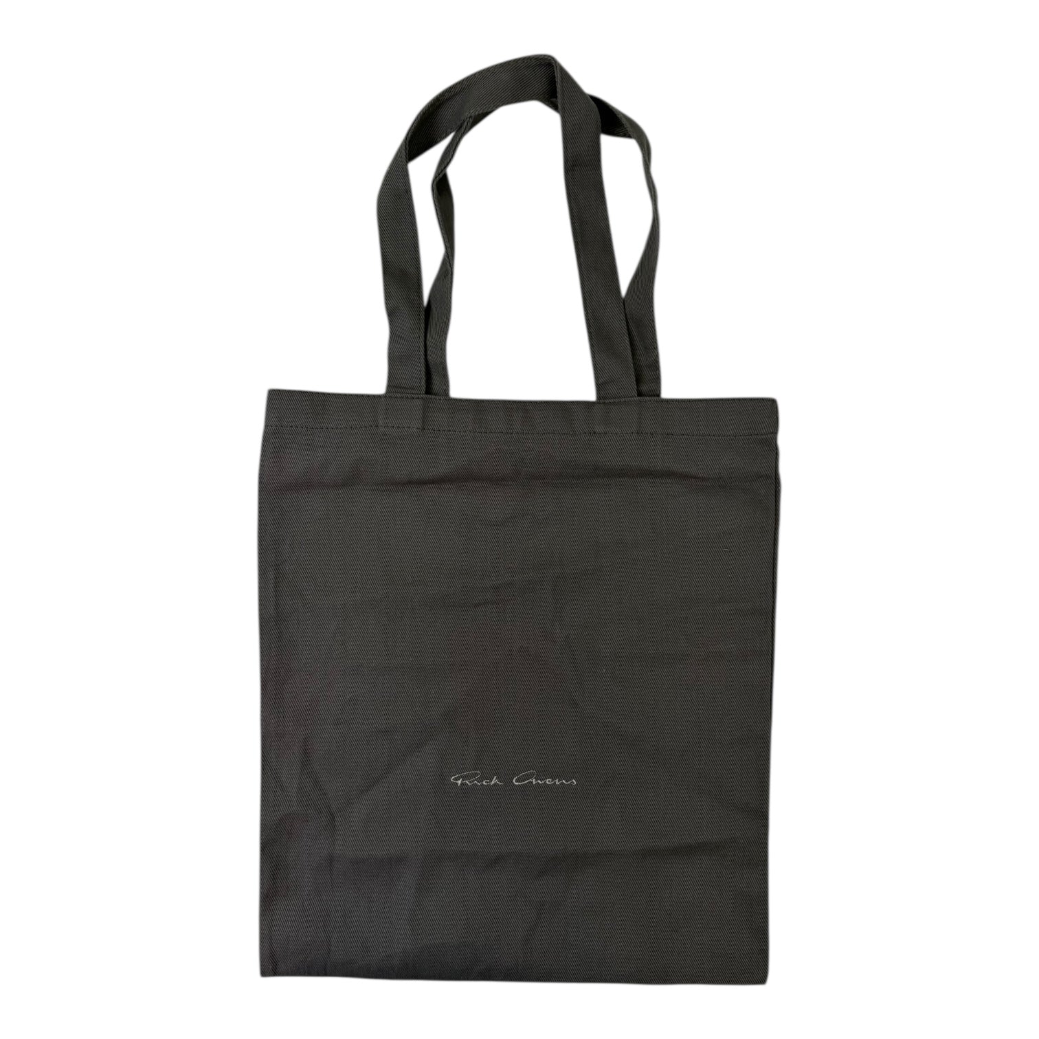 Rick Owens Cotton Tote Bag Dark Grey