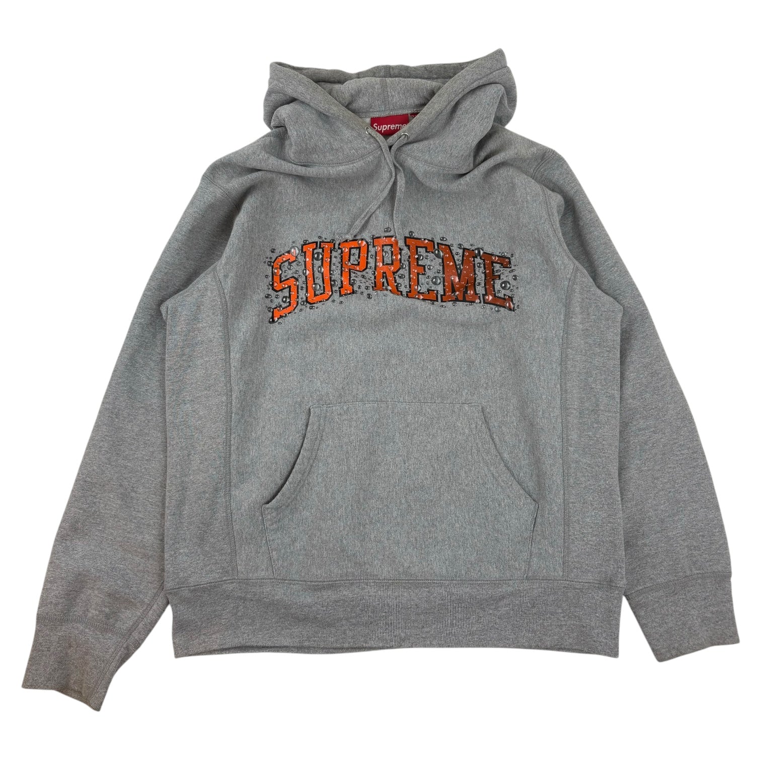 Supreme Water Arc Logo Hoodie Grey