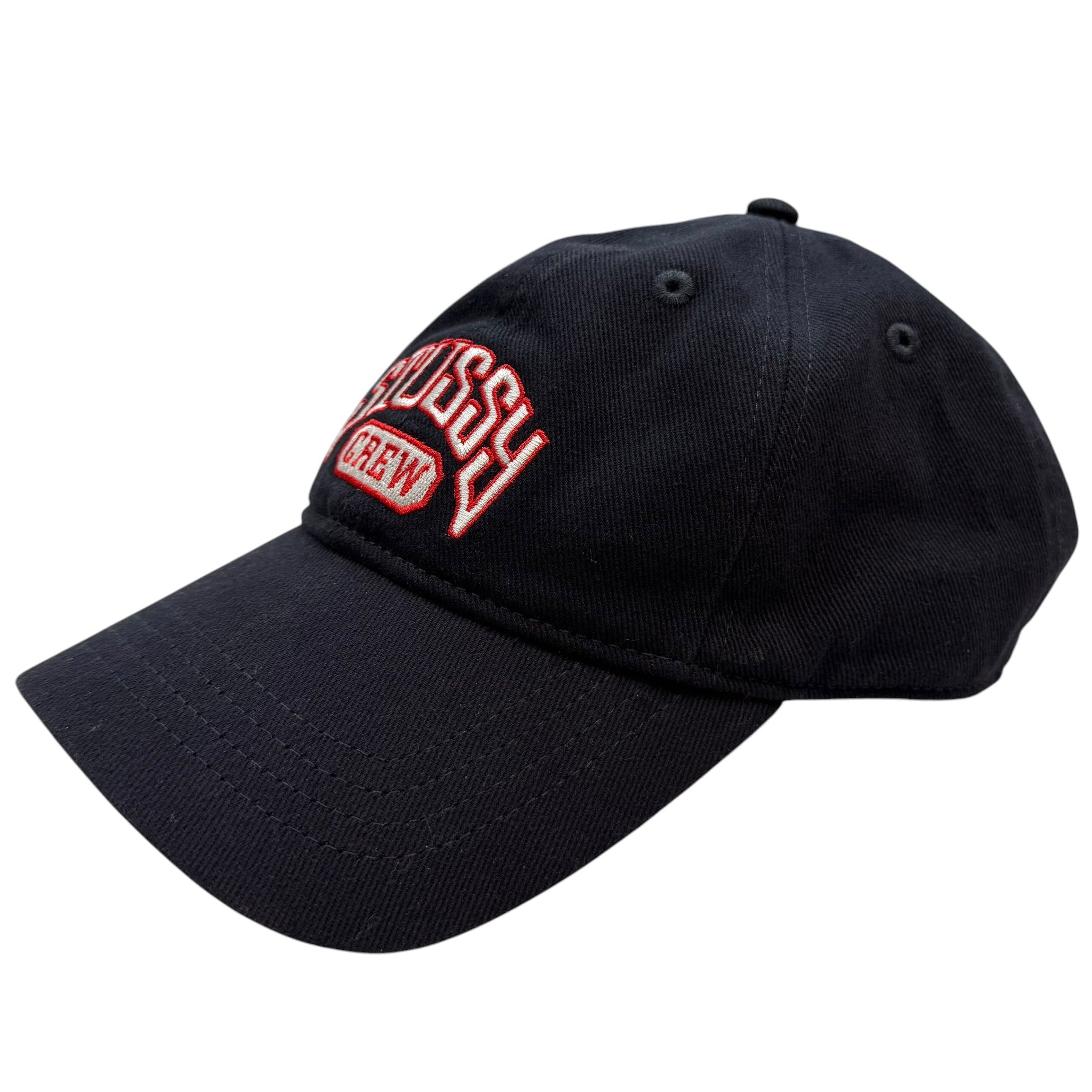 Stussy Low Profile Crew Strapback Hat Black
