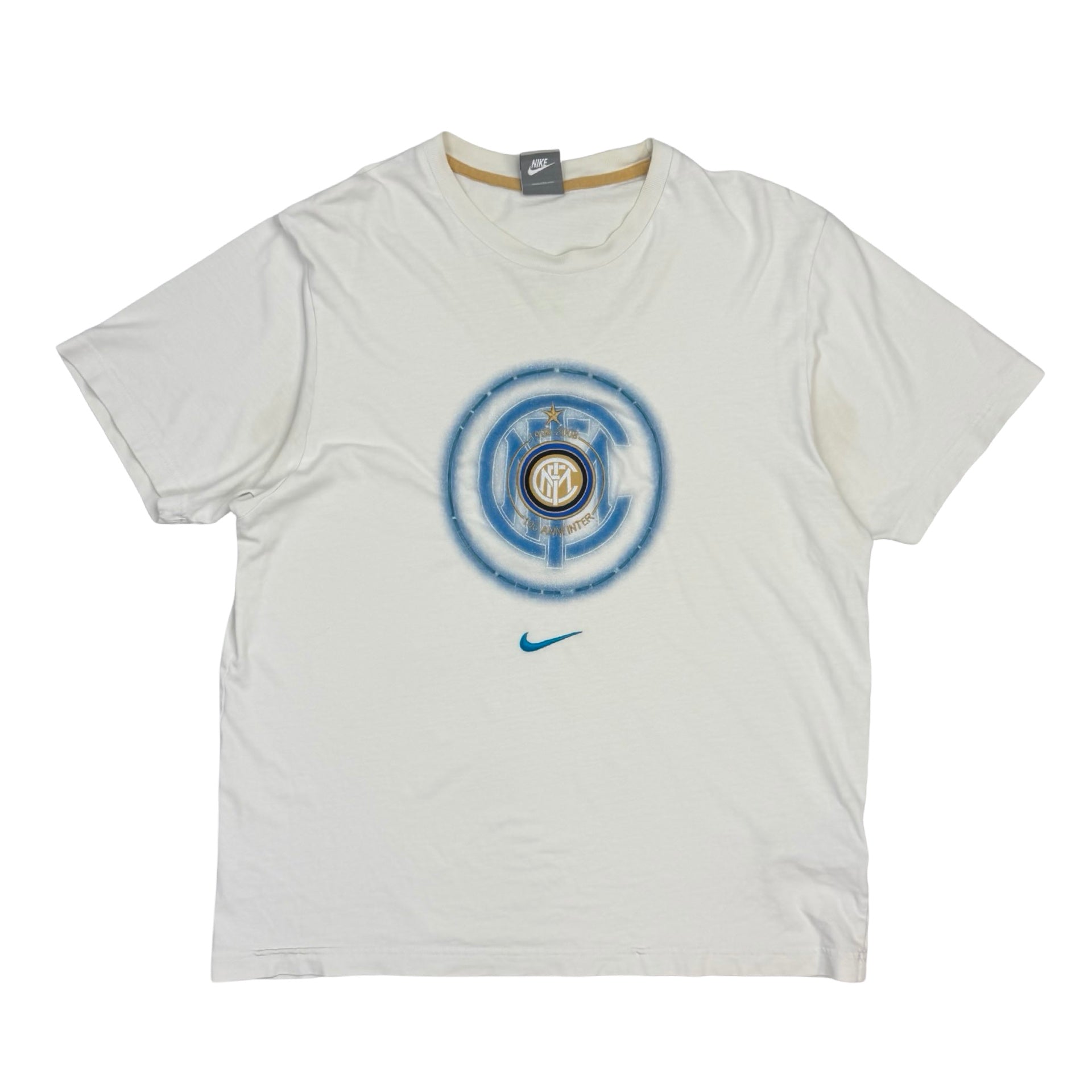 2007-08 Nike Inter Milan Graphic Tee White